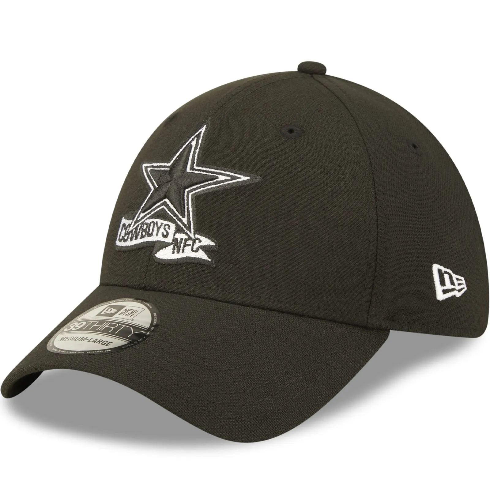 New Era Dallas Cowboys NFL 39THIRTY Sideline 2022 Baseball Cap - Black