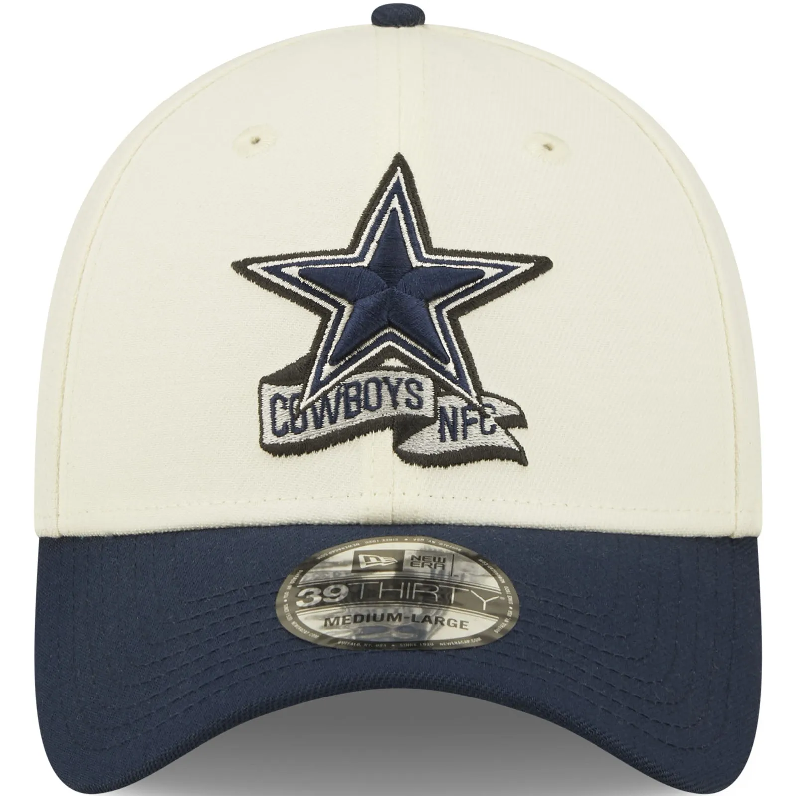 New Era Dallas Cowboys NFL 39THIRTY Sideline 2022 Baseball Cap - White