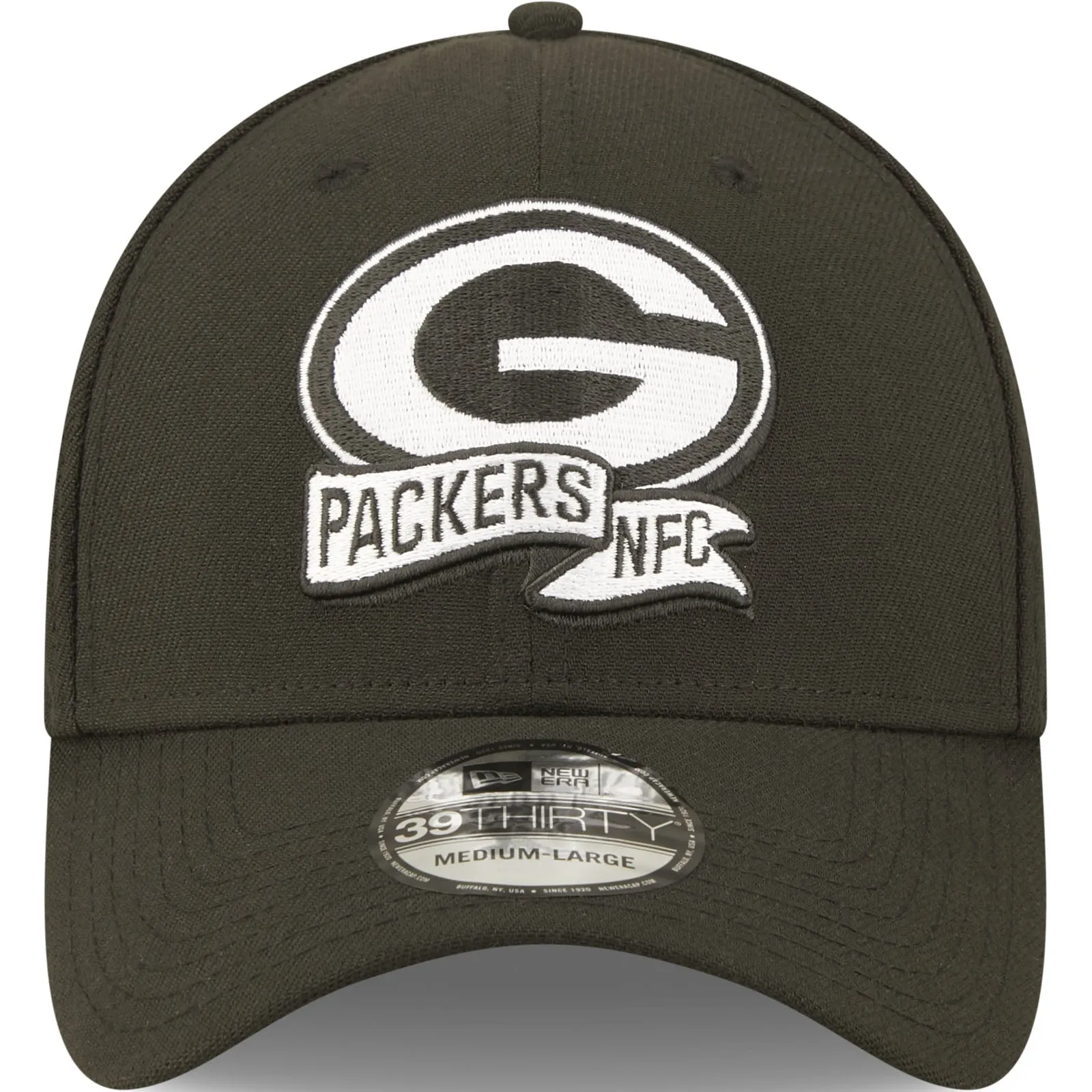 New Era Green Bay Packers NFL 2022 Sideline 39THIRTY Baseball Cap - Black