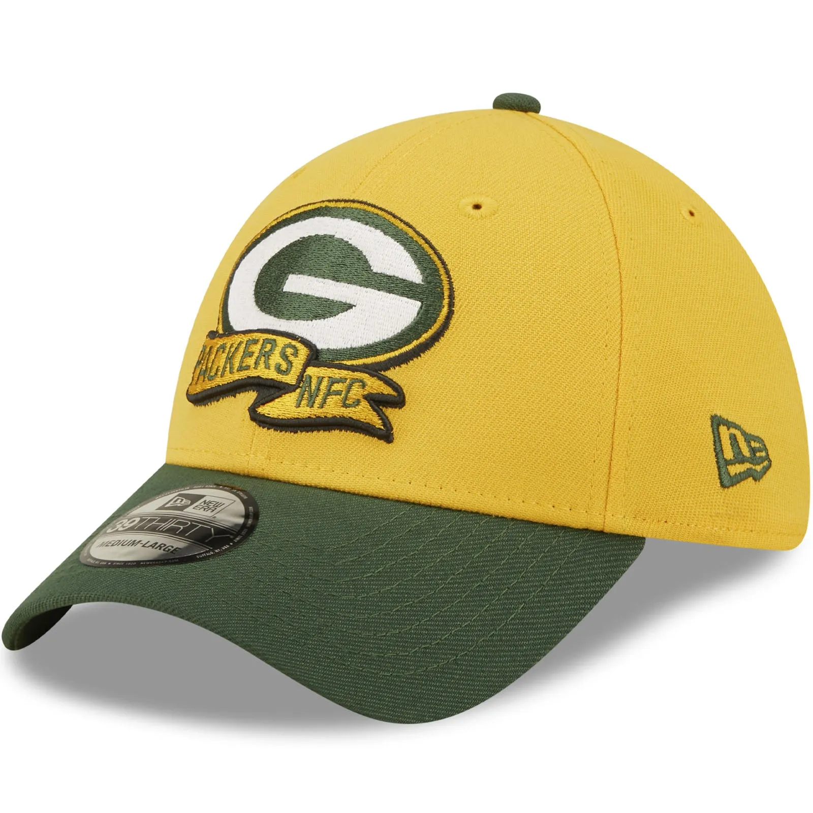 New Era Green Bay Packers NFL 2022 Sideline 39THIRTY Baseball Cap - Yellow