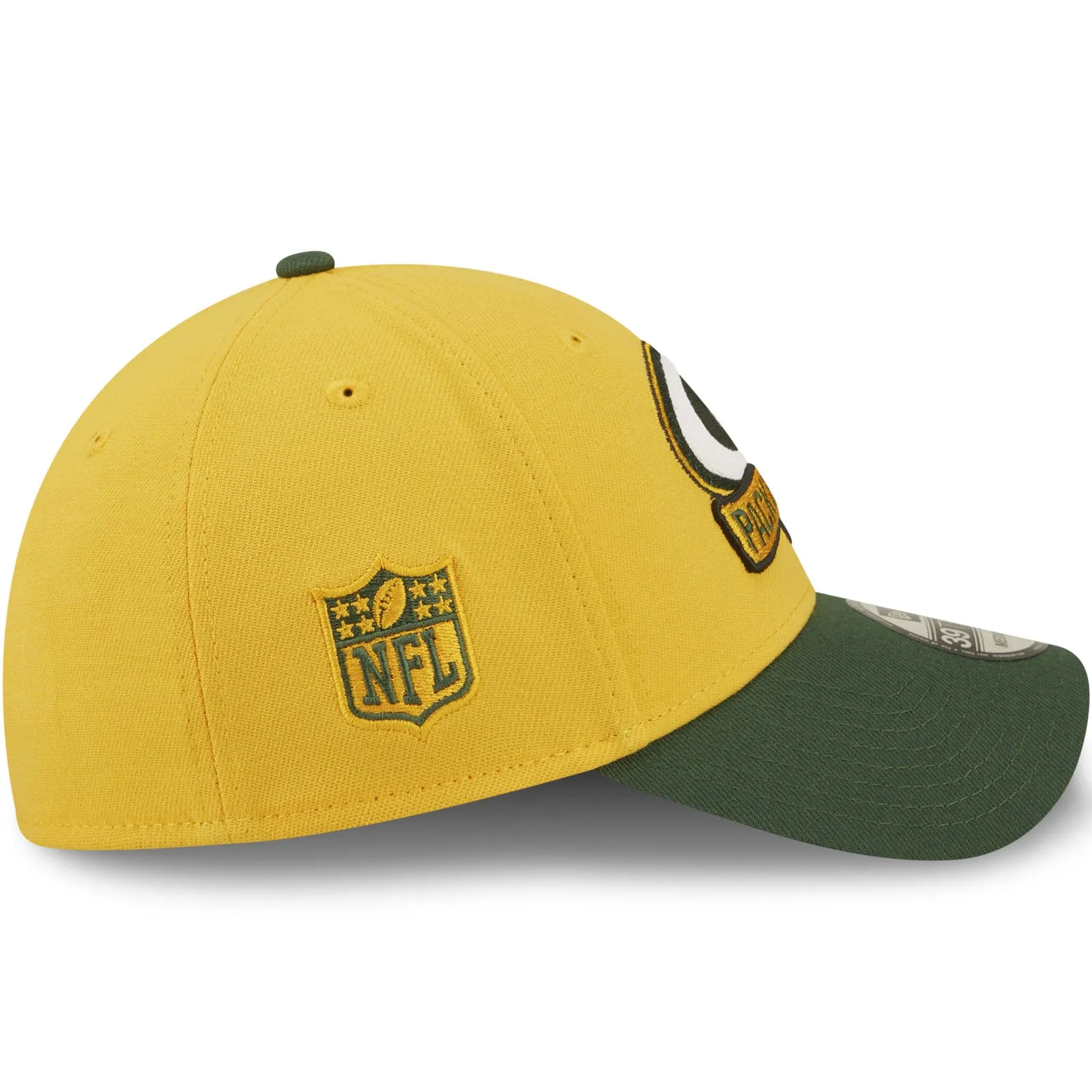 New Era Green Bay Packers NFL 2022 Sideline 39THIRTY Baseball Cap - Yellow