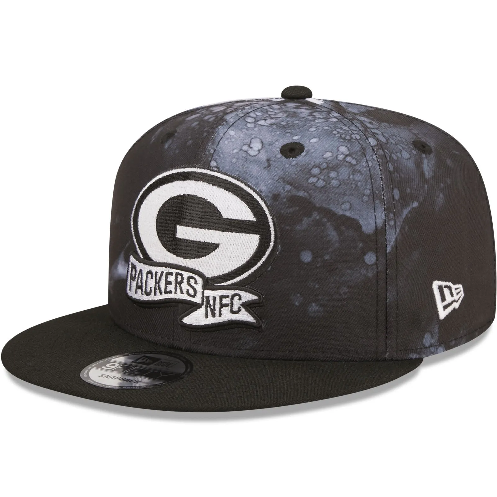 New Era Green Bay Packers NFL 9FIFTY 2022 Sideline Ink Baseball Cap Black