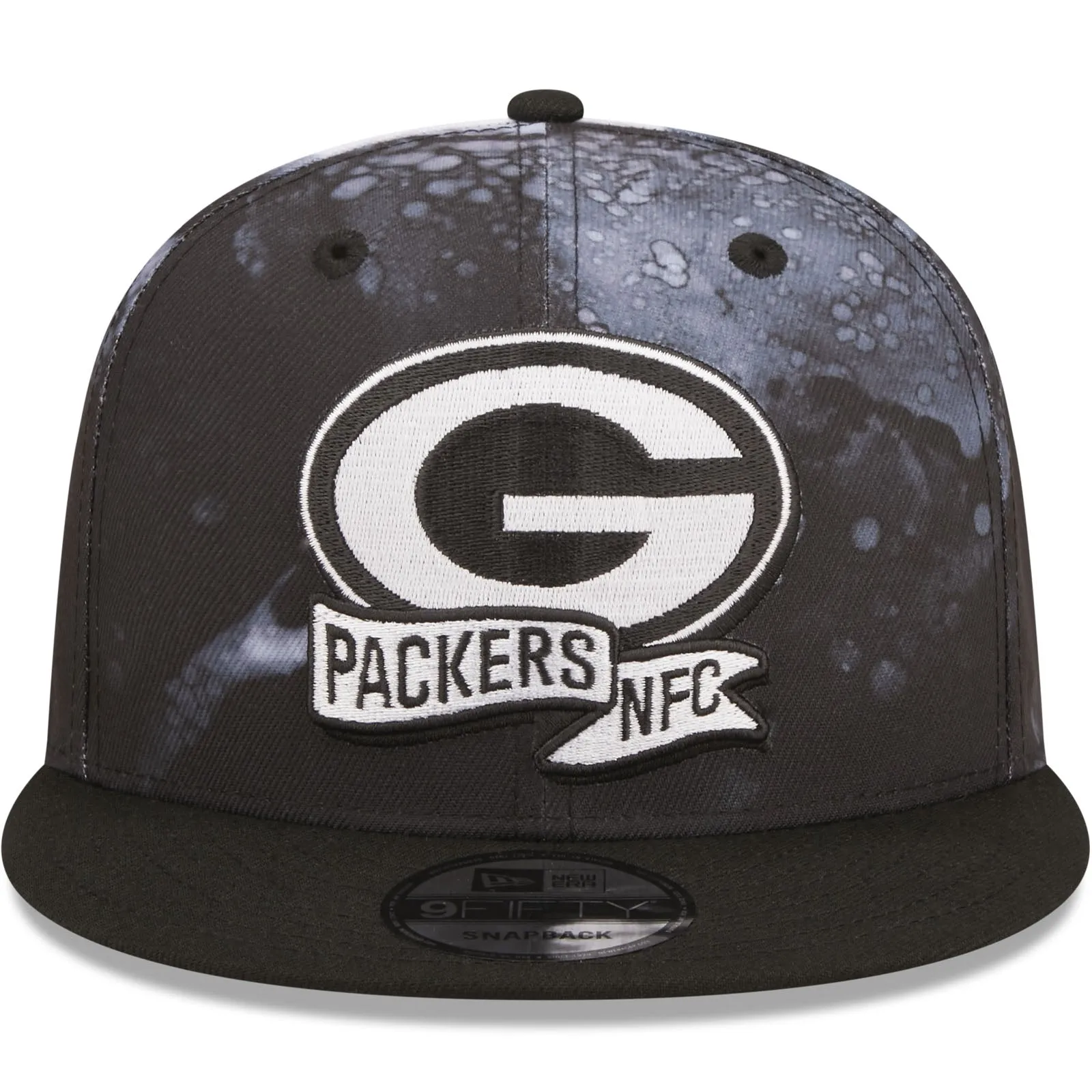 New Era Green Bay Packers NFL 9FIFTY 2022 Sideline Ink Baseball Cap Black