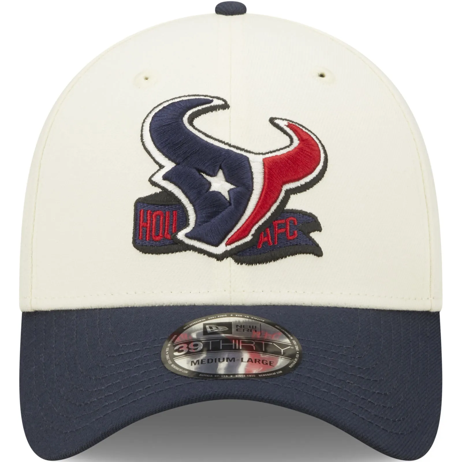 New Era Houston Texans NFL 39THIRTY Sideline 2022 Baseball Cap - White