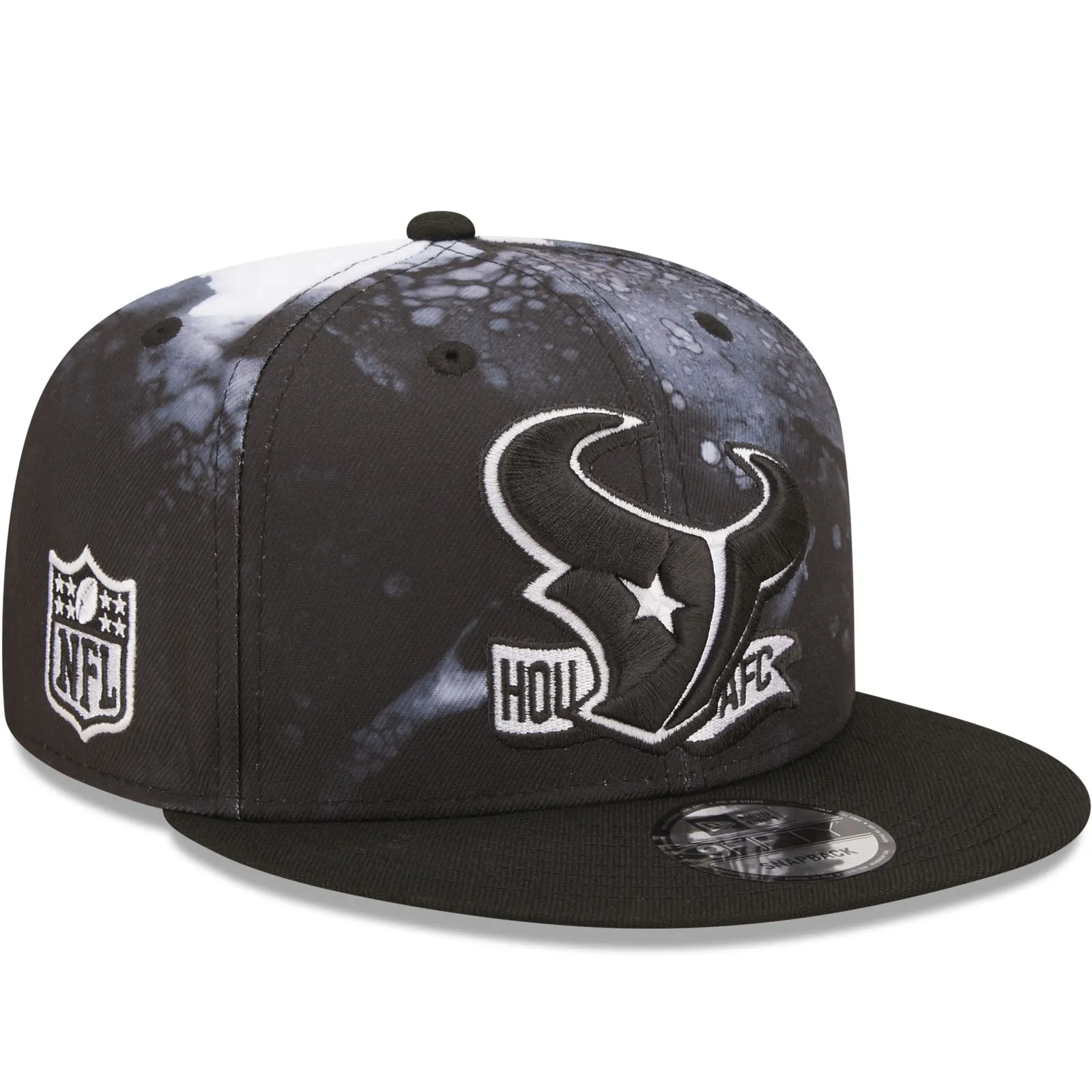 New Era Houston Texans NFL 9FIFTY 2022 Sideline Ink Baseball Cap Black