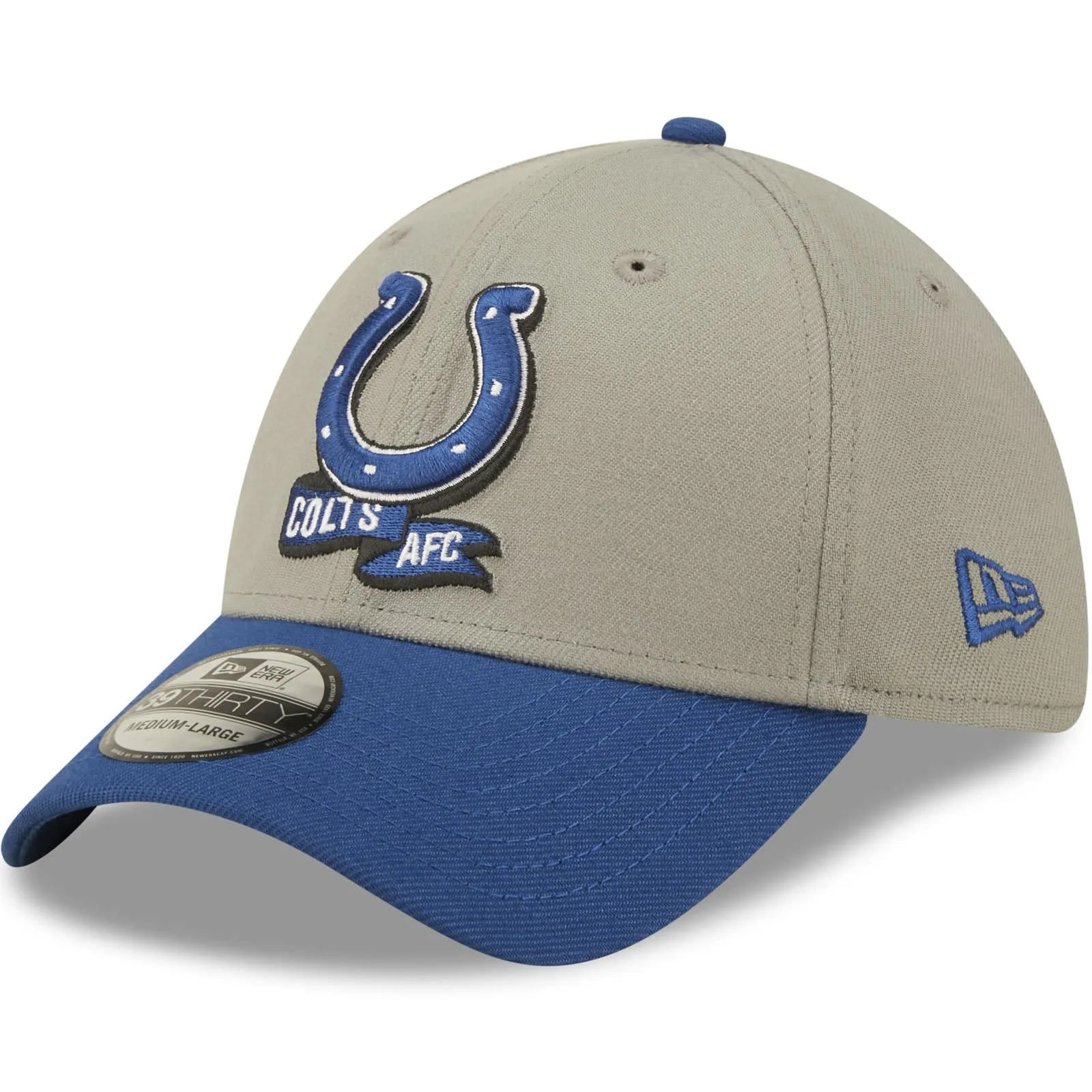 New Era Indianapolis Colts NFL 2022 Sideline 39THIRTY Baseball Cap - Grey