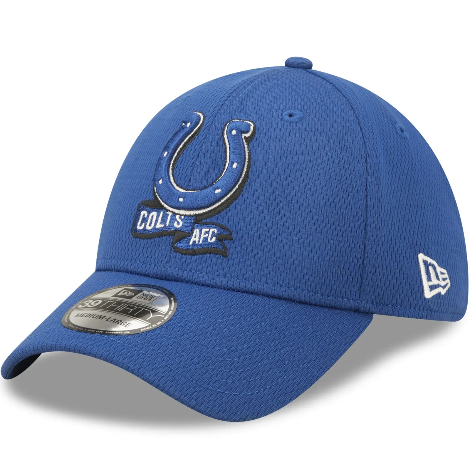 New Era Indianapolis Colts NFL 39THIRTY Sideline Coach 2022 Baseball Cap Blue