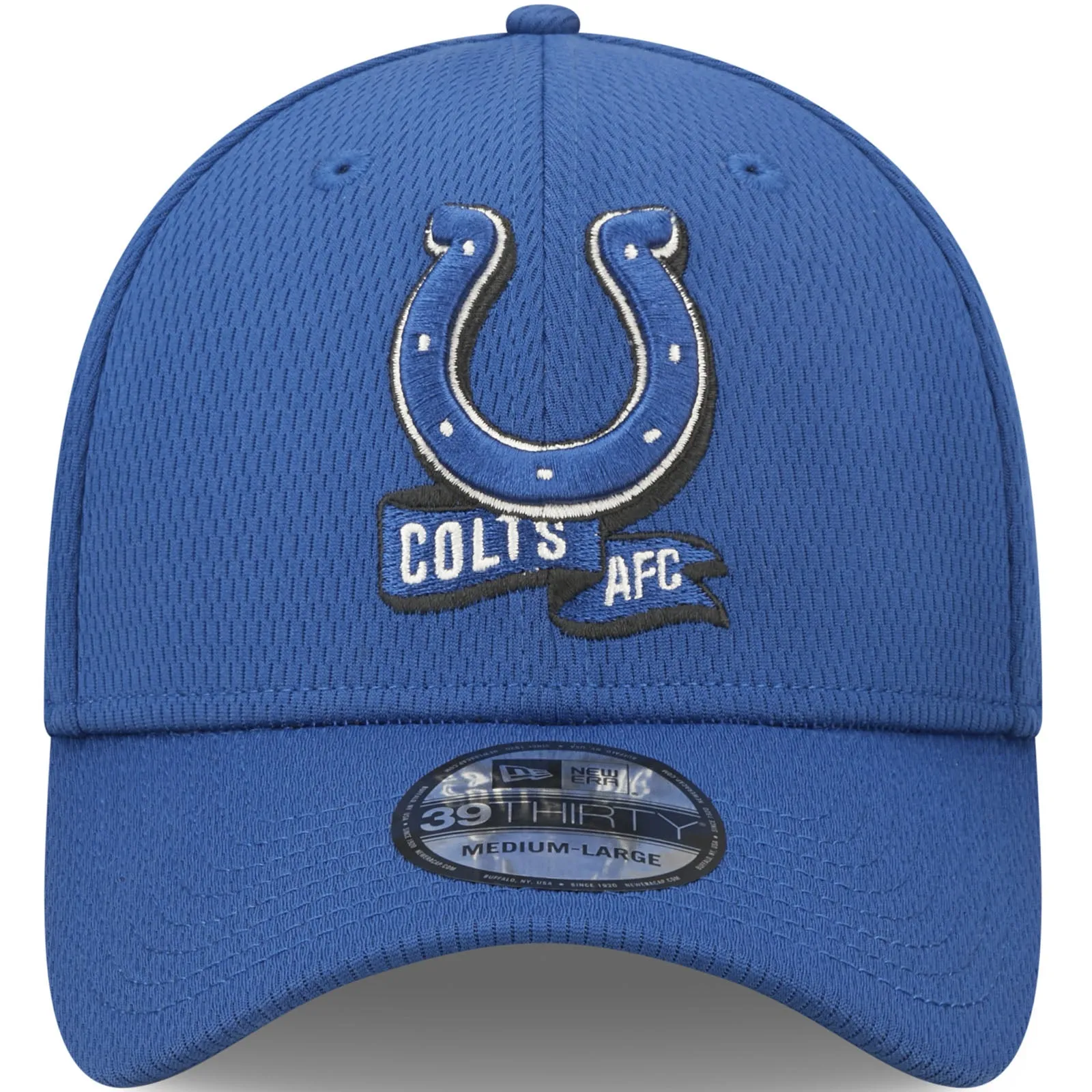 New Era Indianapolis Colts NFL 39THIRTY Sideline Coach 2022 Baseball Cap Blue