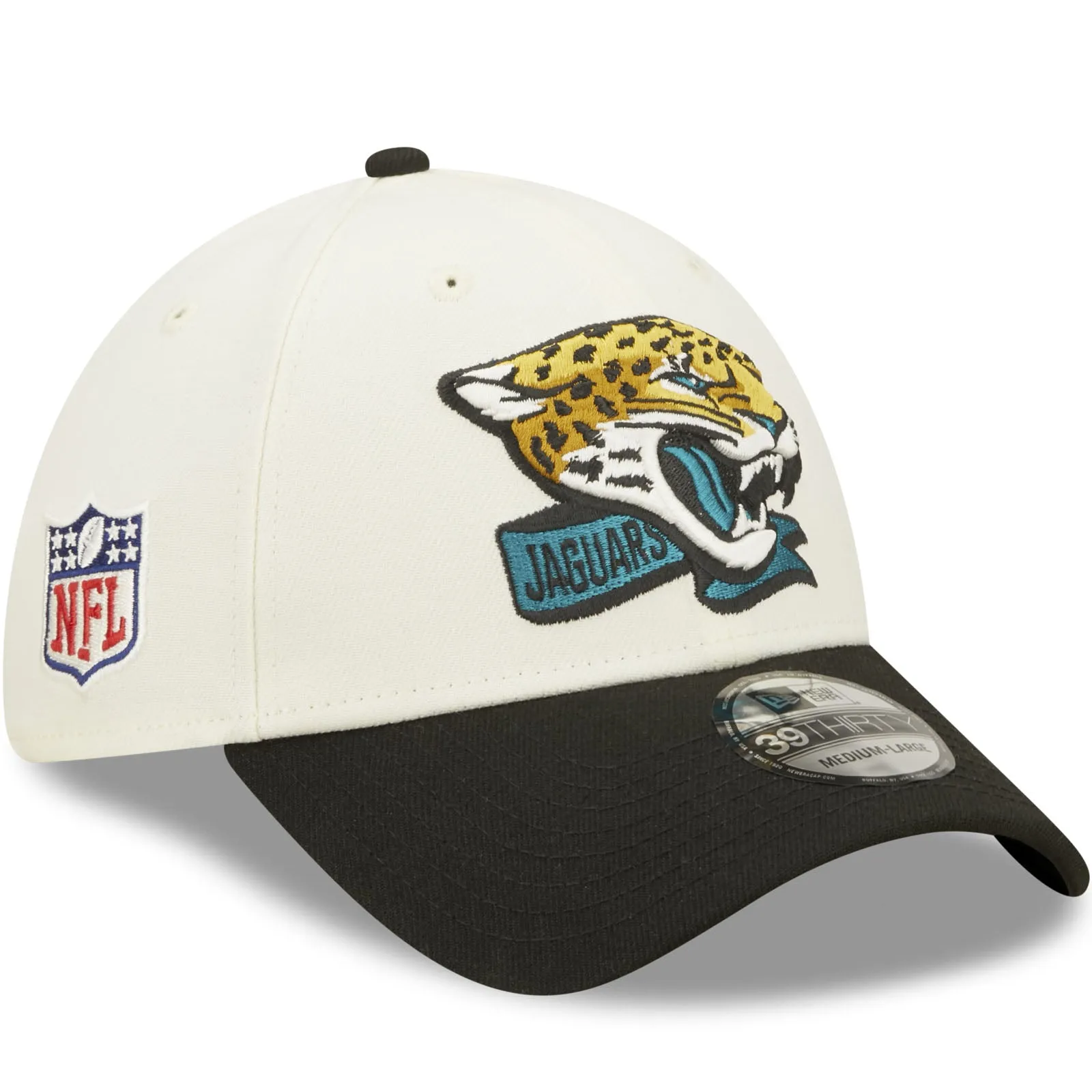 New Era Jacksonville Jaguars NFL 39THIRTY Sideline 2022 Baseball Cap - White