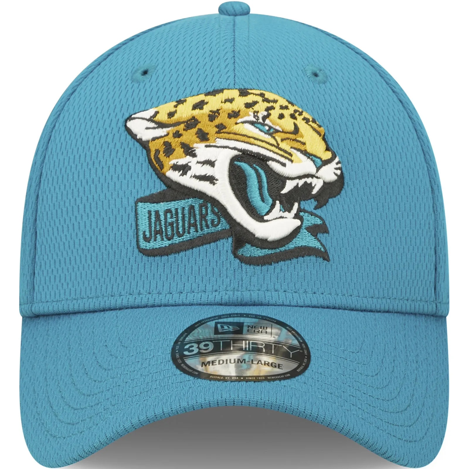 New Era Jacksonville Jaguars NFL 39THIRTY Sideline Coach 2022 Baseball Cap Blue