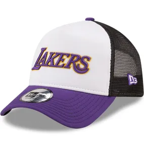 New Era LA Lakers Team Colour NBA 9FORTY Trucker Baseball Cap - Purple