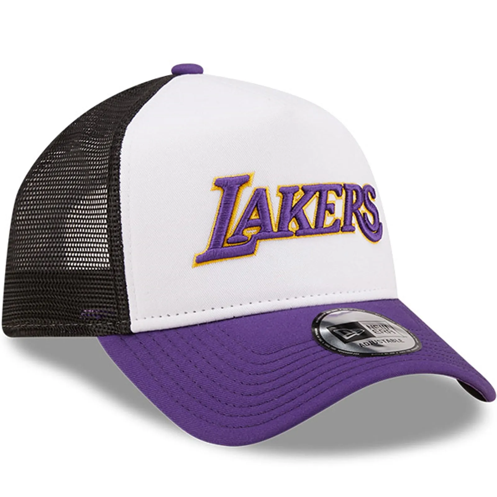 New Era LA Lakers Team Colour NBA 9FORTY Trucker Baseball Cap - Purple