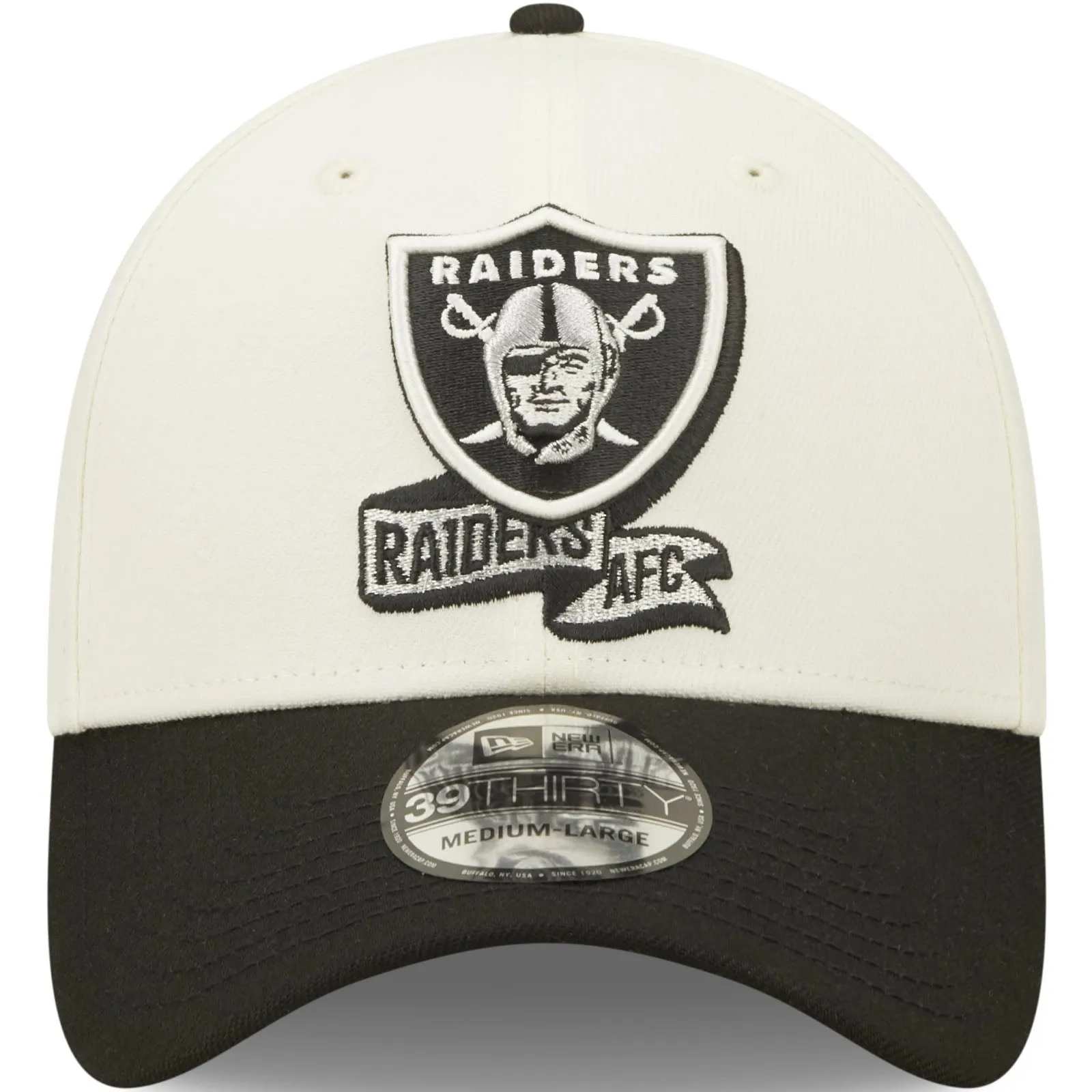 New Era Las Vegas Raiders NFL 39THIRTY Sideline 2022 Baseball Cap - White