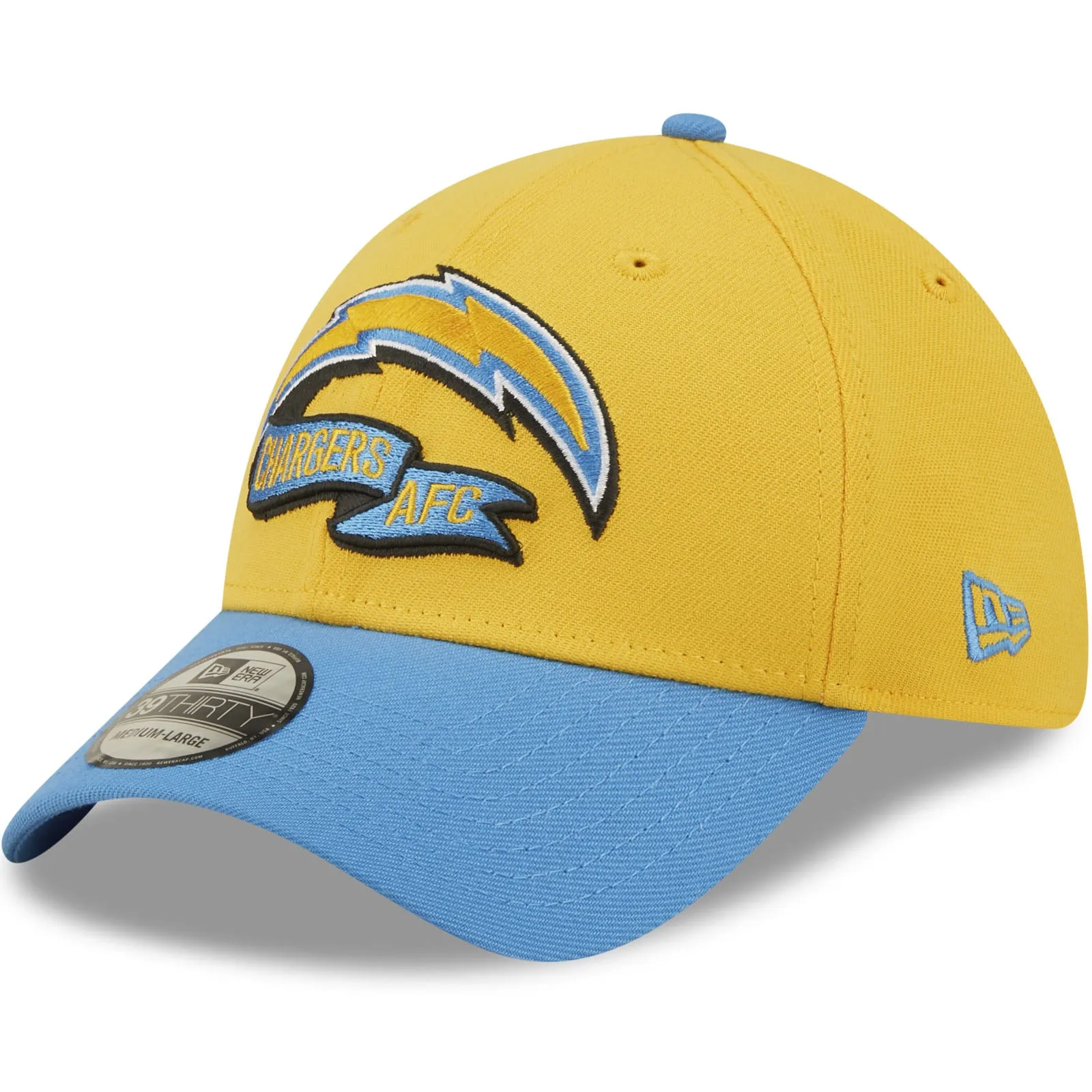 New Era Los Angeles Chargers NFL 2022 Sideline 39THIRTY Baseball Cap - Yellow