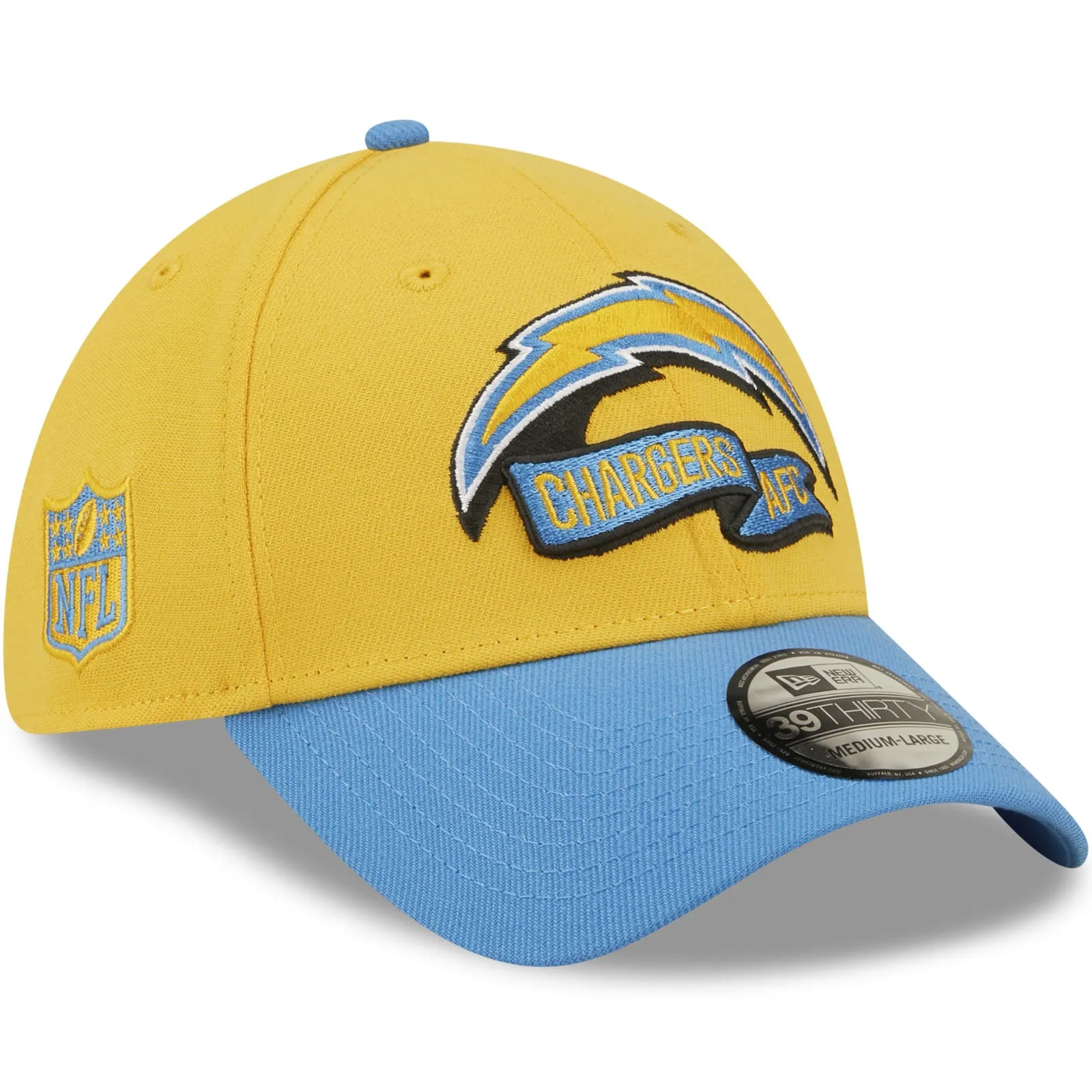 New Era Los Angeles Chargers NFL 2022 Sideline 39THIRTY Baseball Cap - Yellow