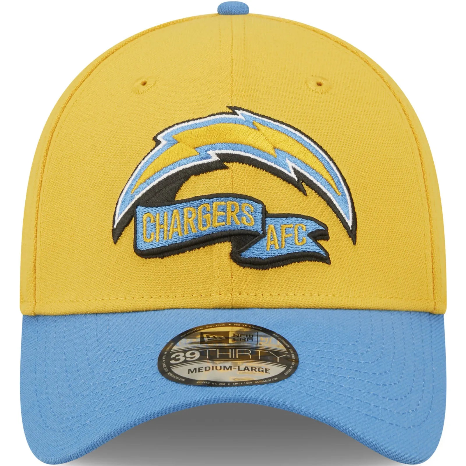 New Era Los Angeles Chargers NFL 2022 Sideline 39THIRTY Baseball Cap - Yellow