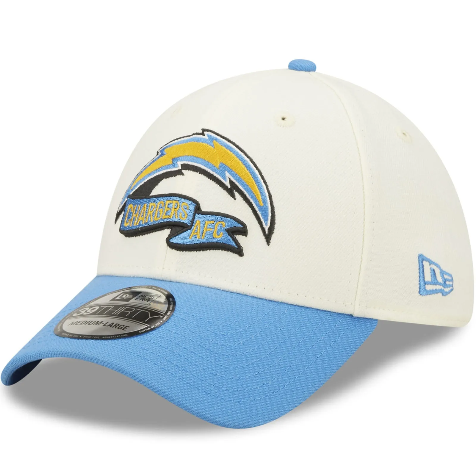 New Era Los Angeles Chargers NFL 39THIRTY Sideline 2022 Baseball Cap - White