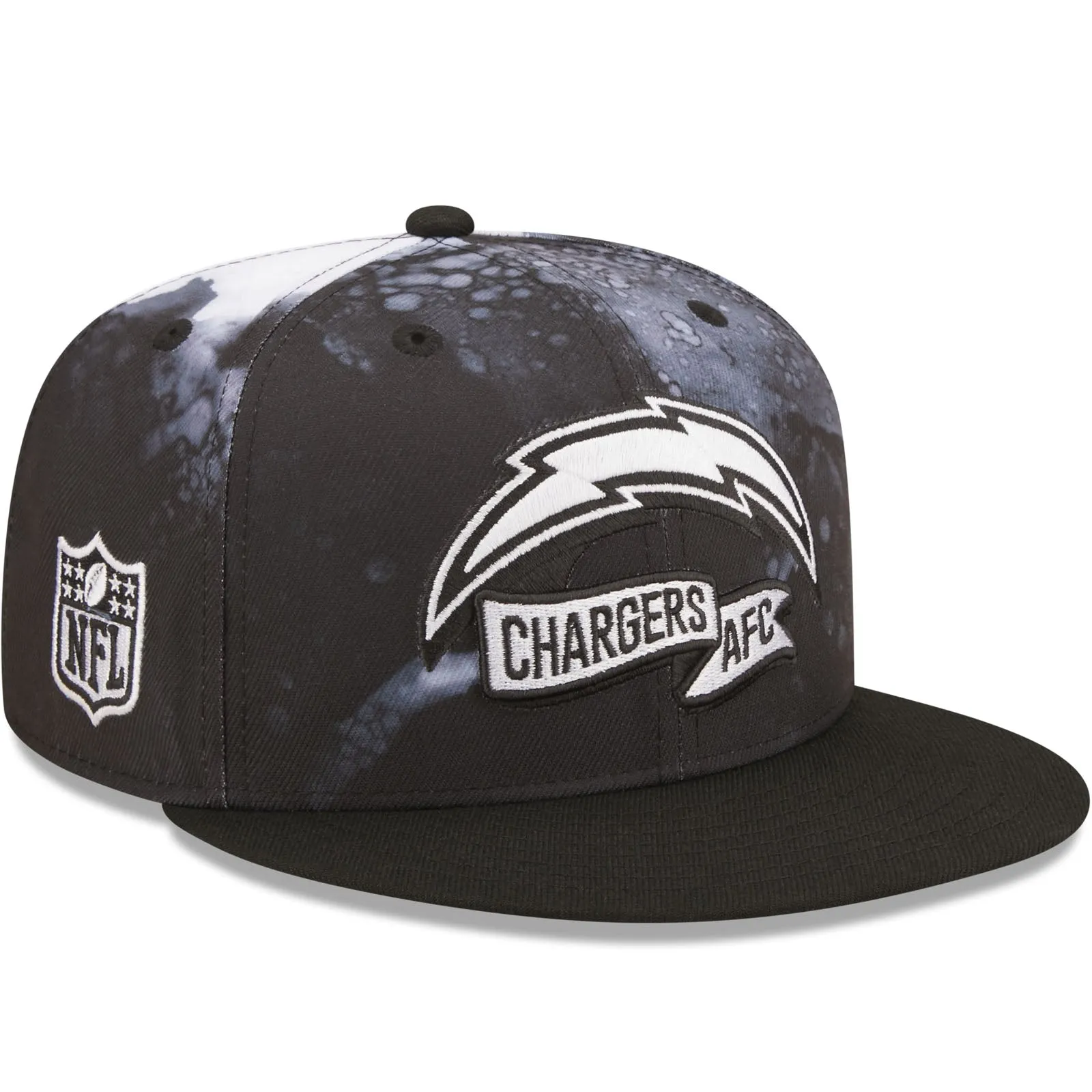 New Era Los Angeles Chargers NFL 9FIFTY 2022 Sideline Ink Baseball Cap Black