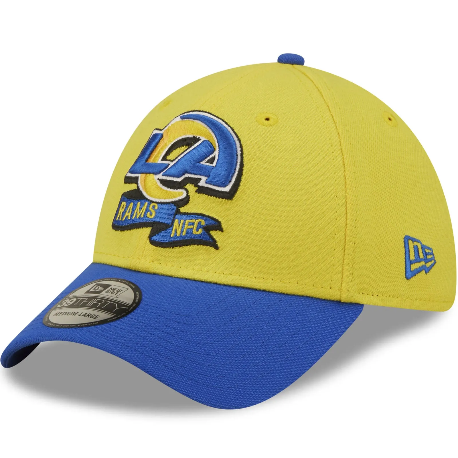 New Era Los Angeles Rams NFL 2022 Sideline 39THIRTY Baseball Cap - Yellow