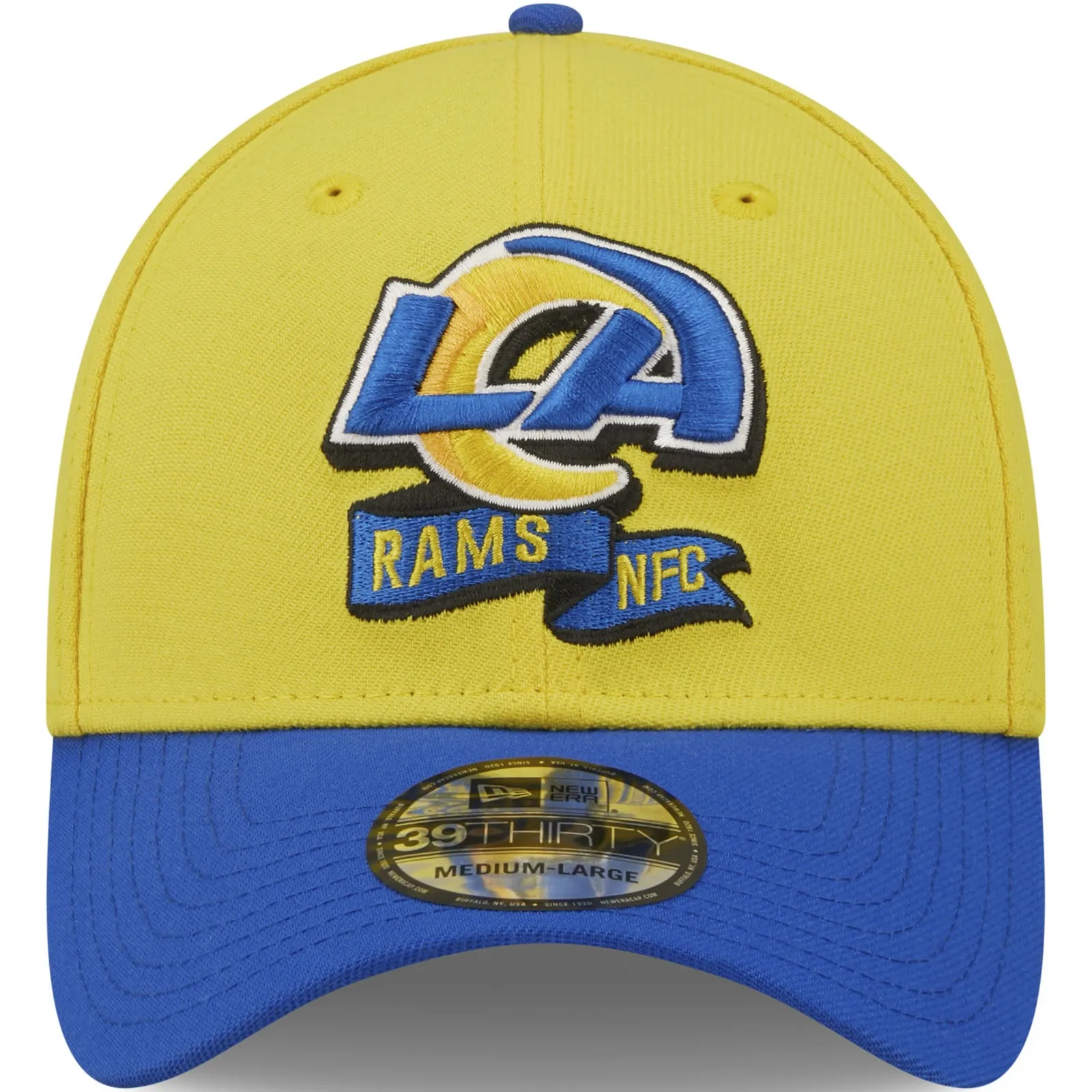 New Era Los Angeles Rams NFL 2022 Sideline 39THIRTY Baseball Cap - Yellow