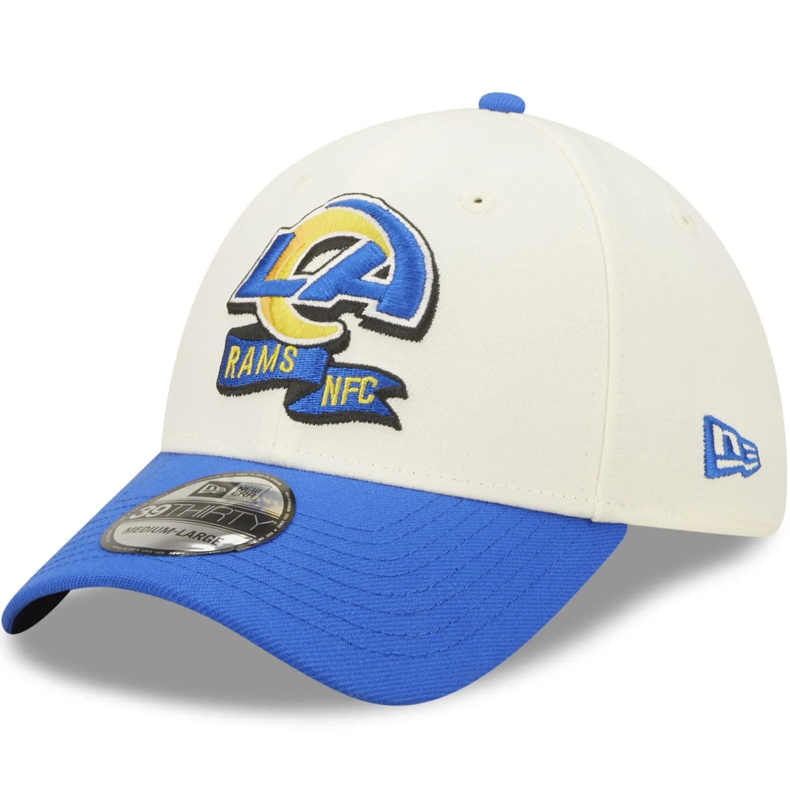 New Era Los Angeles Rams NFL 39THIRTY Sideline 2022 Baseball Cap - White