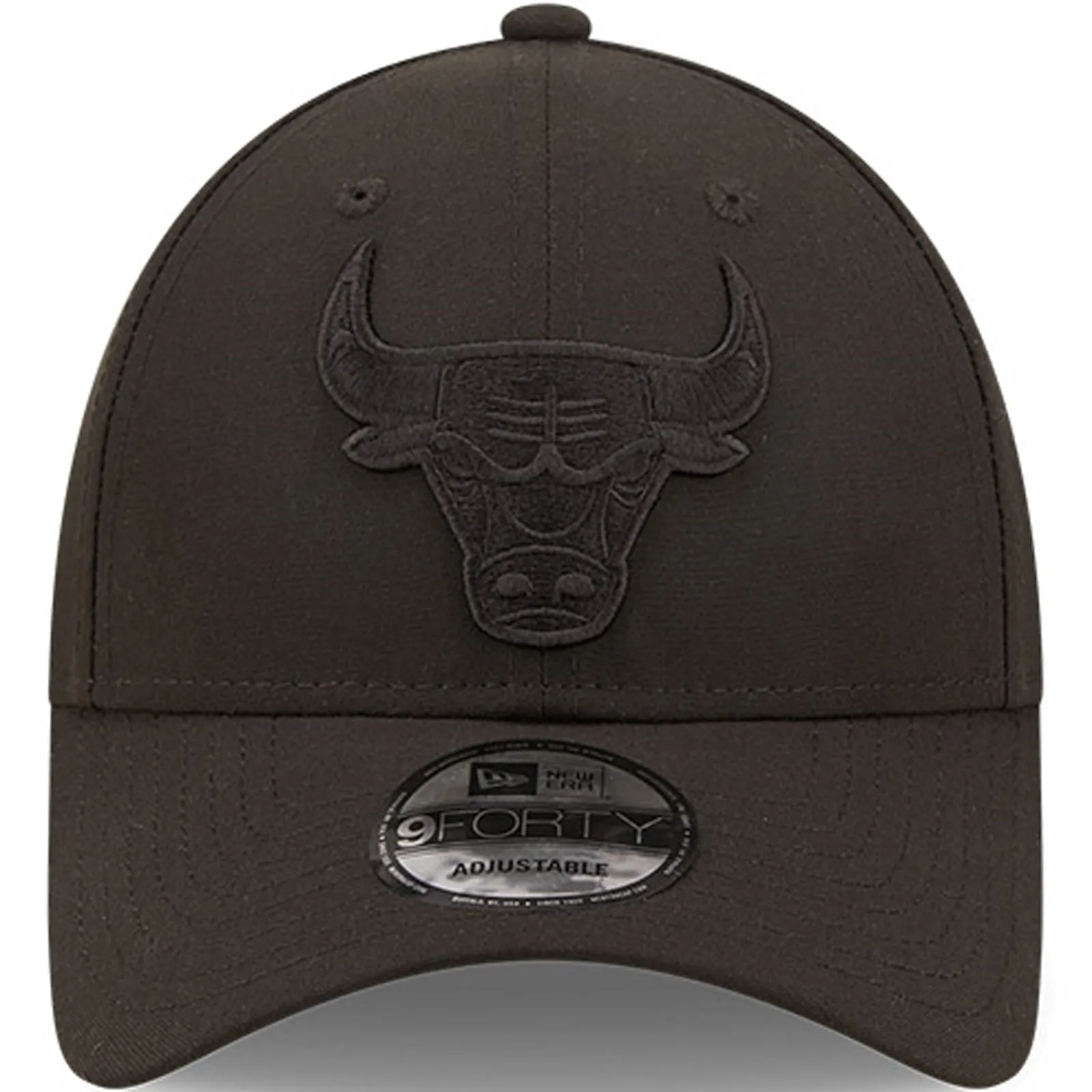 New Era Mens Chicago Bulls 9FORTY NBA Tonal Repreve Baseball Cap - Black