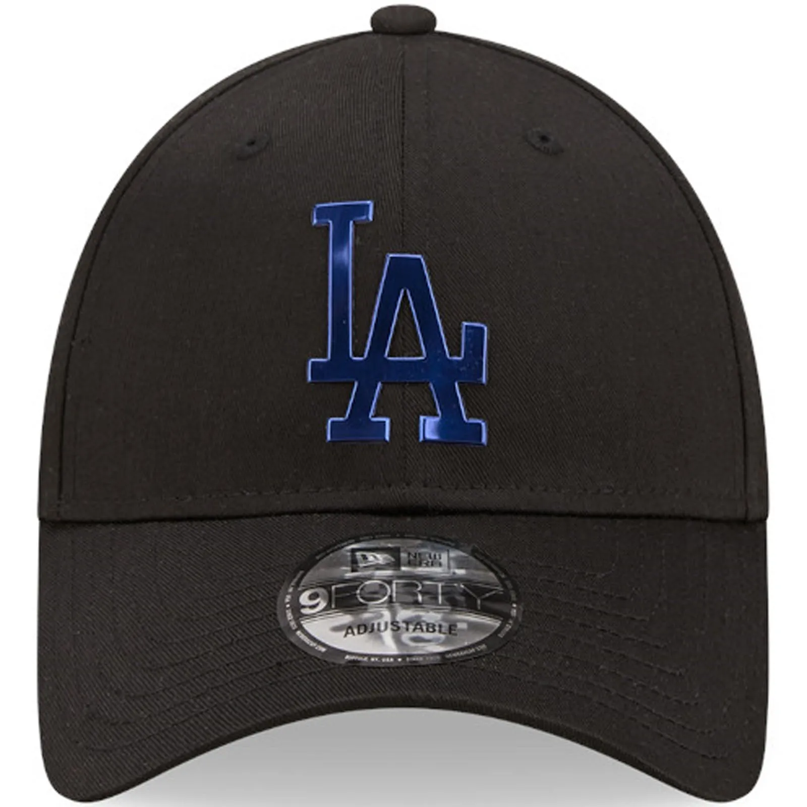 New Era Mens LA Dodgers 9FORTY MLB Foil Logo Baseball Cap - Black