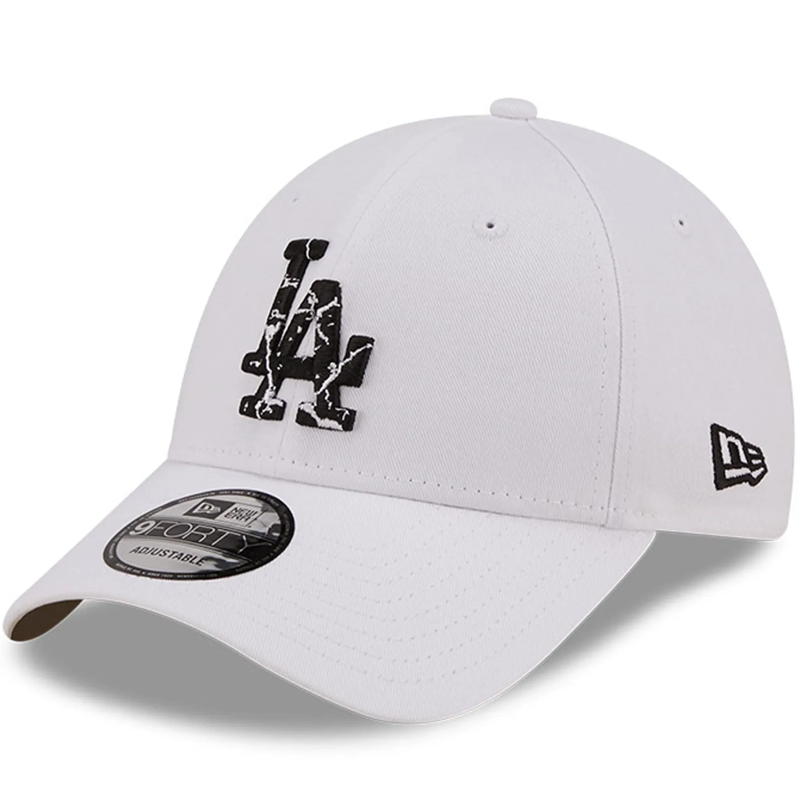 New Era Mens Los Angeles Dodgers 9FORTY MLB Marble Infill Baseball Cap Grey