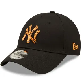 New Era Mens New York Yankees 9FORTY MLB Marble Infill Baseball Cap - Black