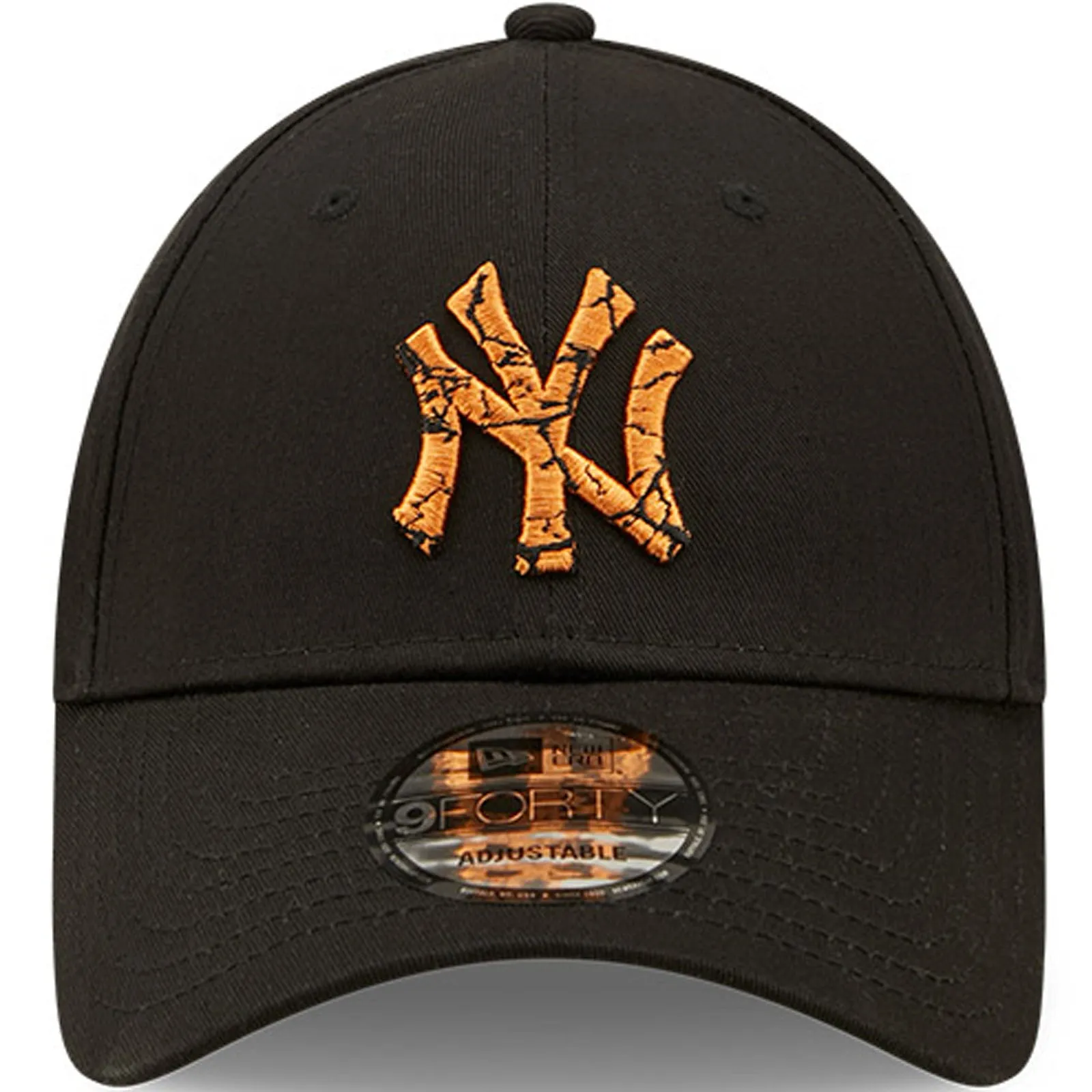 New Era Mens New York Yankees 9FORTY MLB Marble Infill Baseball Cap - Black