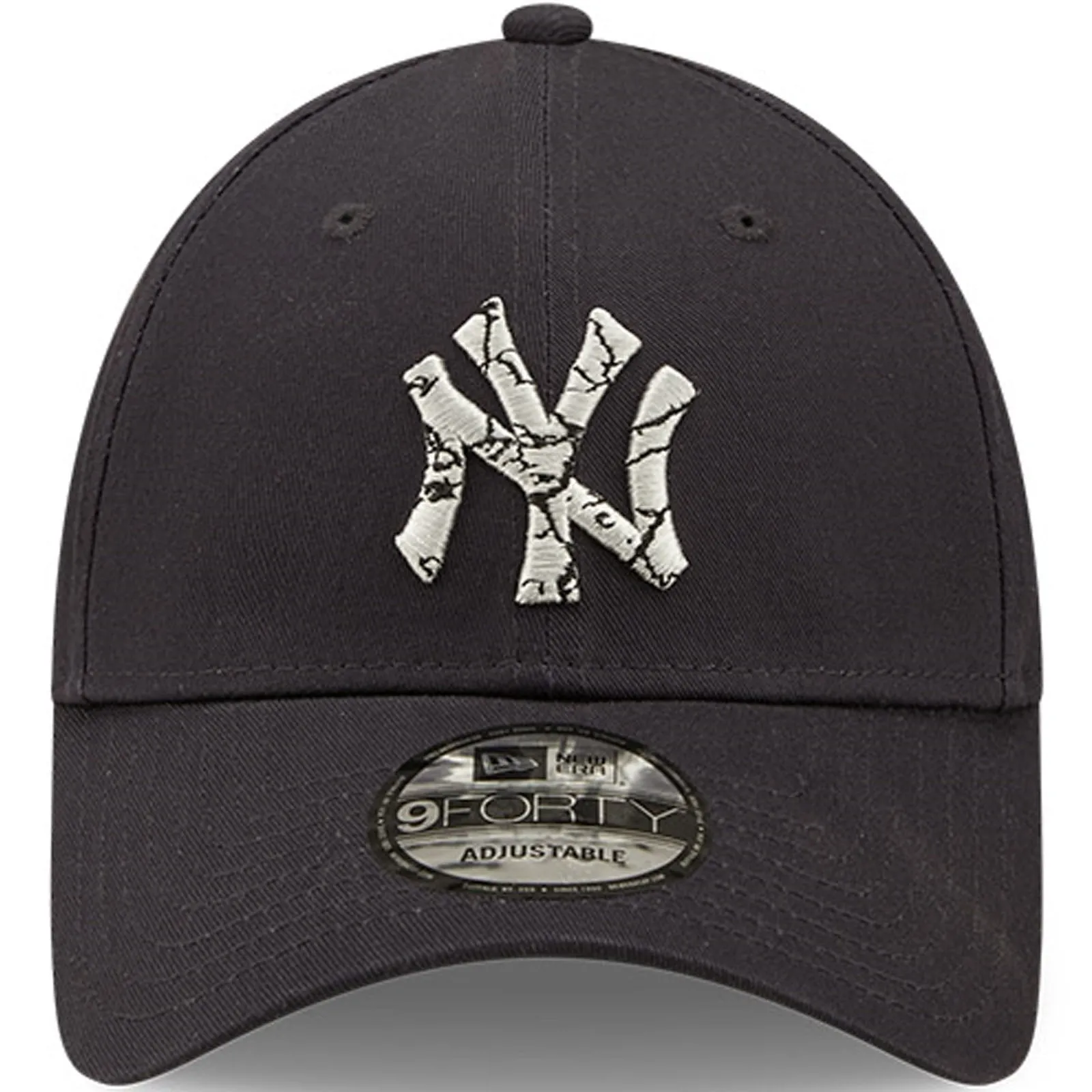 New Era Mens New York Yankees 9FORTY MLB Marble Infill Baseball Cap - Navy