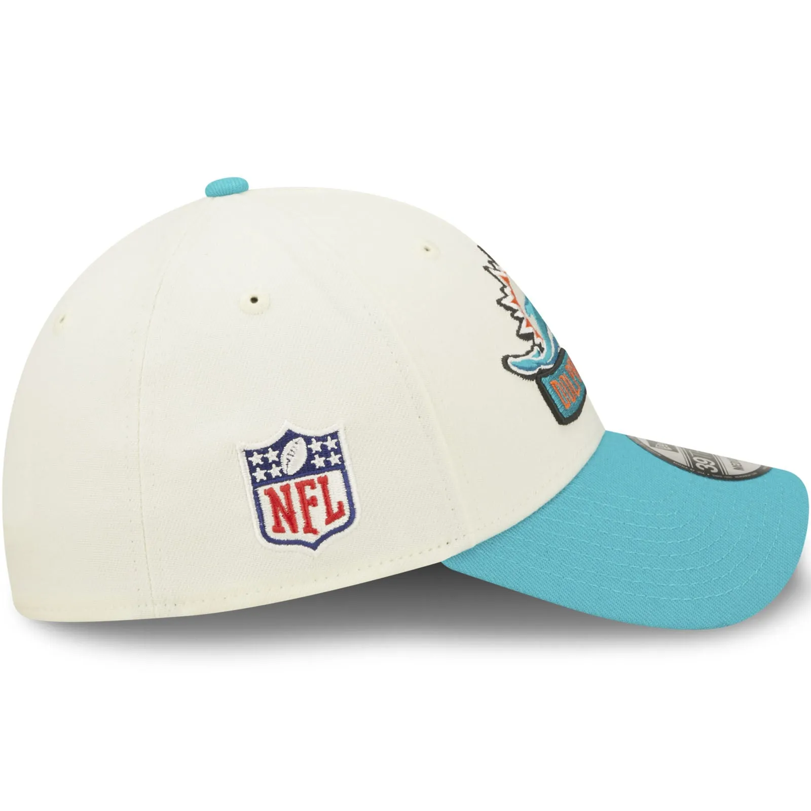 New Era Miami Dolphins NFL 39THIRTY Sideline 2022 Baseball Cap - White