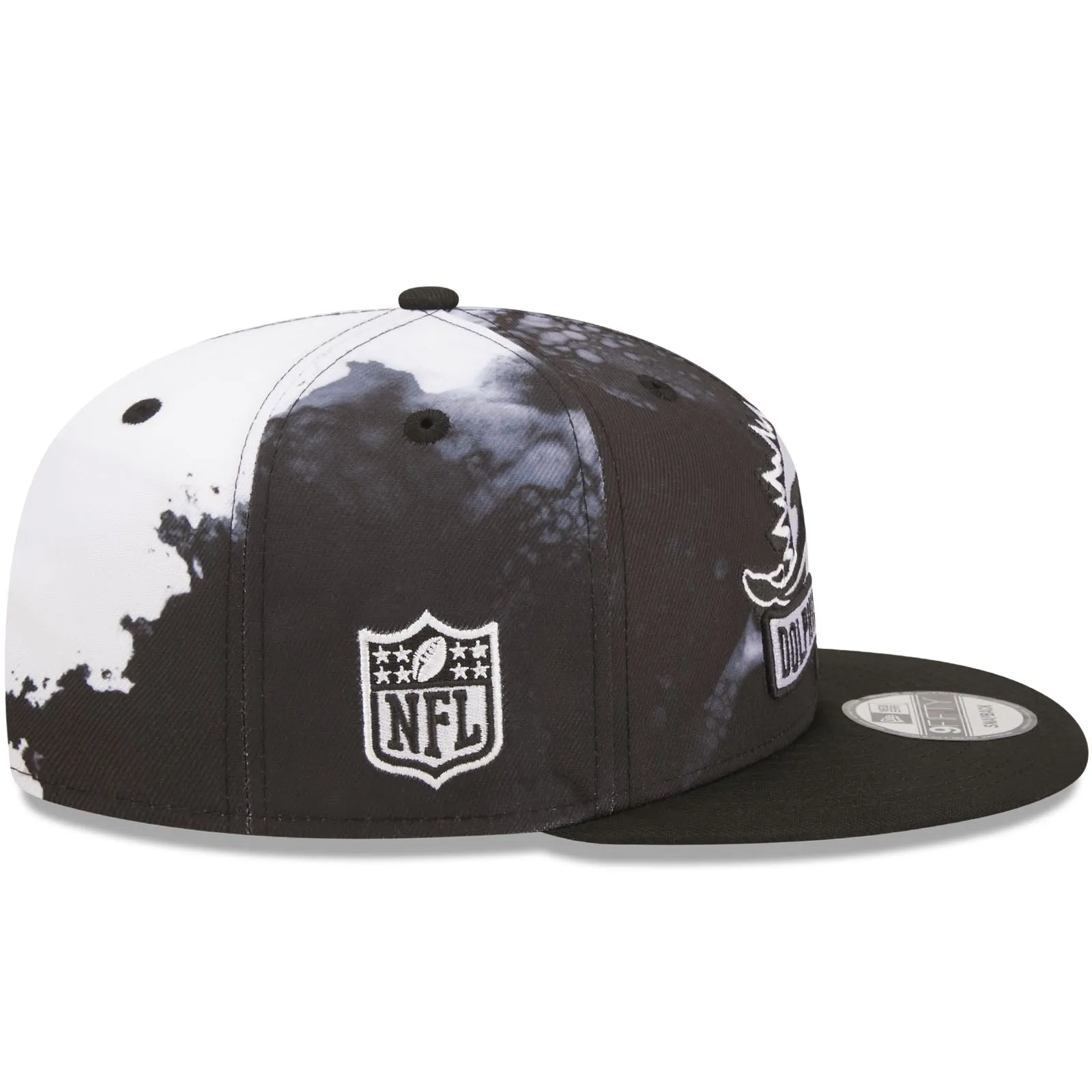 New Era Miami Dolphins NFL 9FIFTY 2022 Sideline Ink Baseball Cap Black