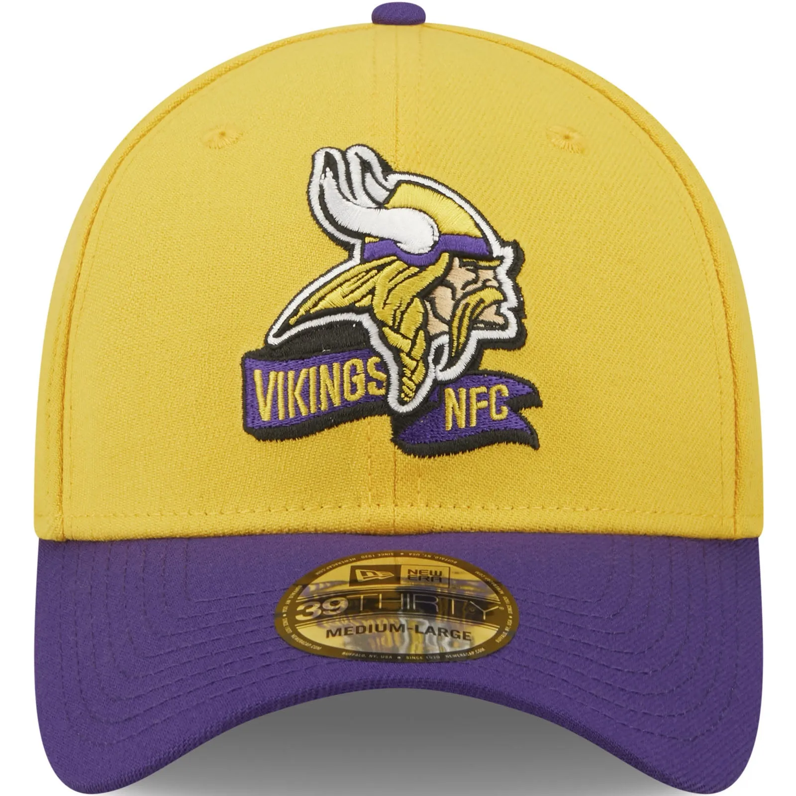 New Era Minnesota Vikings NFL 2022 Sideline 39THIRTY Baseball Cap - Yellow