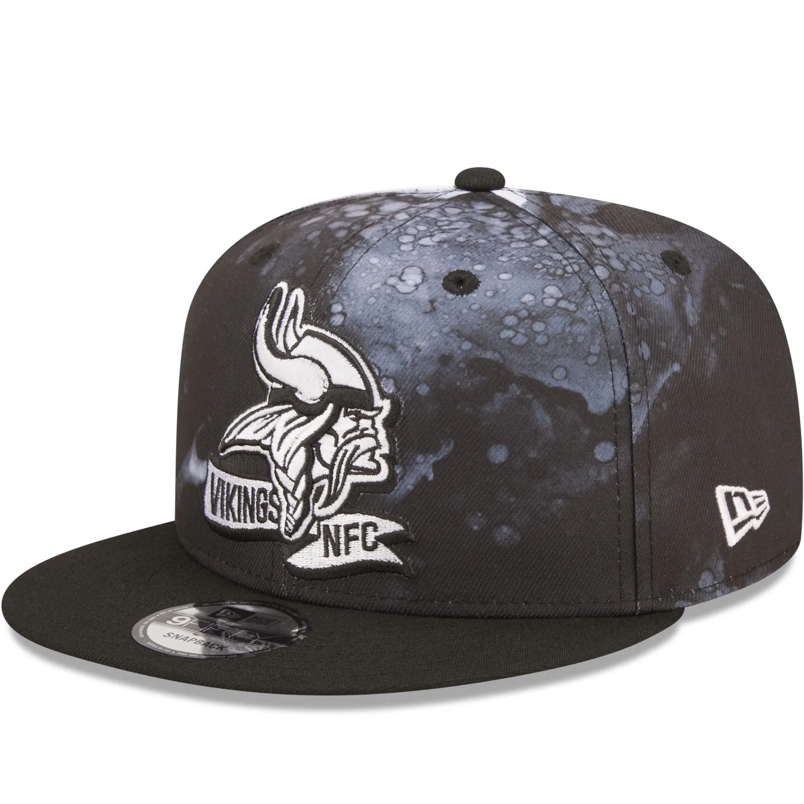 New Era Minnesota Vikings NFL 9FIFTY 2022 Sideline Ink Baseball Cap - Black