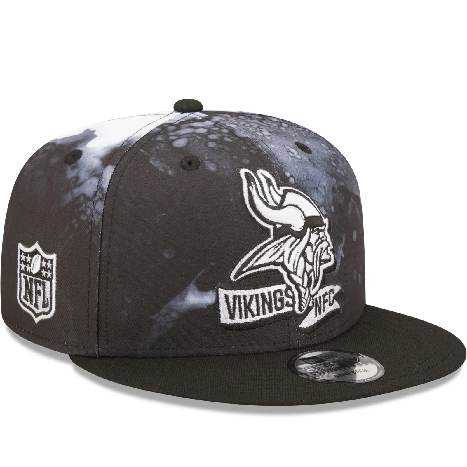 New Era Minnesota Vikings NFL 9FIFTY 2022 Sideline Ink Baseball Cap - Black