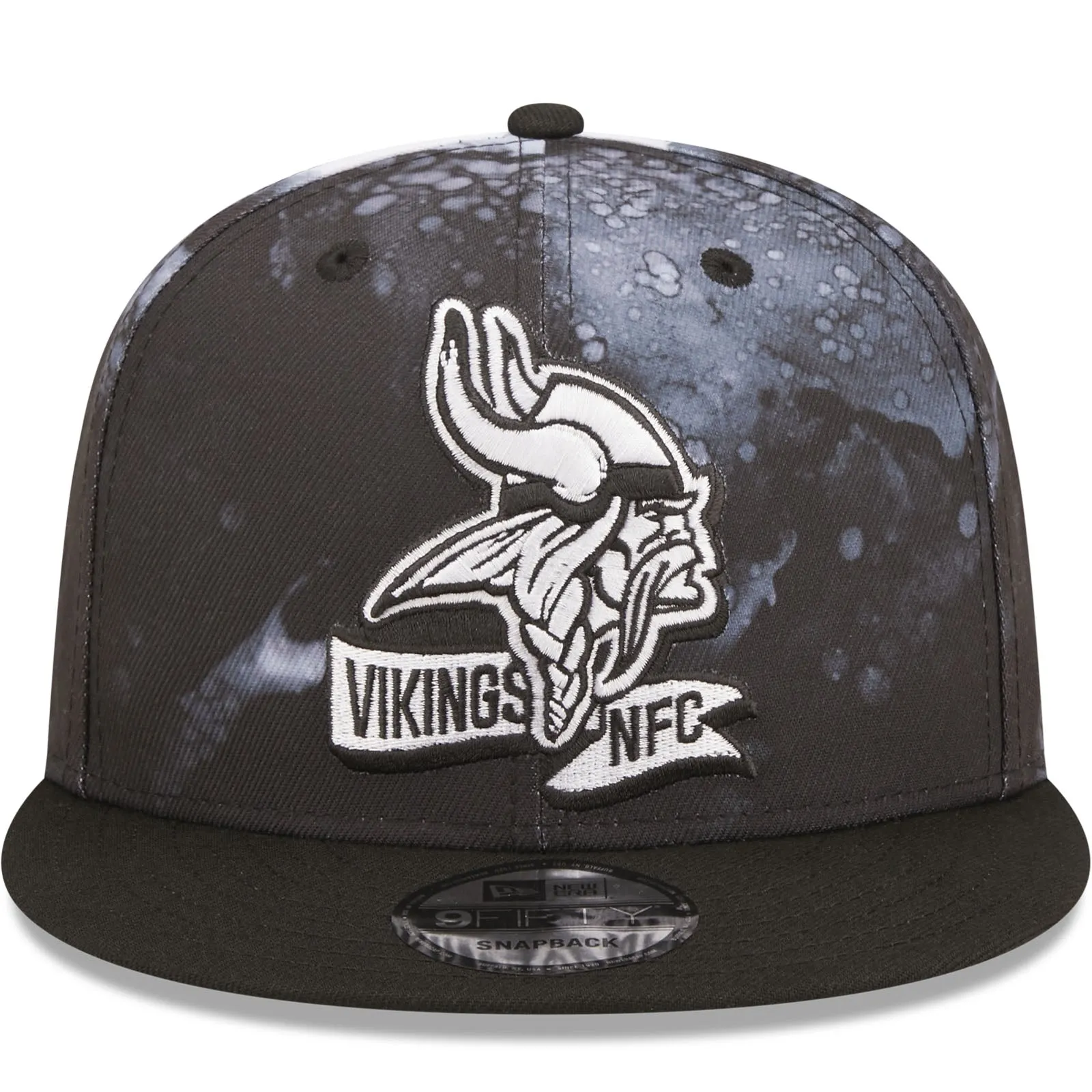 New Era Minnesota Vikings NFL 9FIFTY 2022 Sideline Ink Baseball Cap - Black