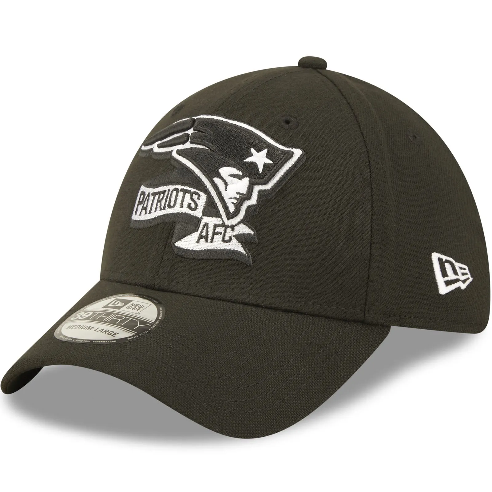 New Era New England Patriots NFL 39THIRTY Sideline 2022 Baseball Cap - Black