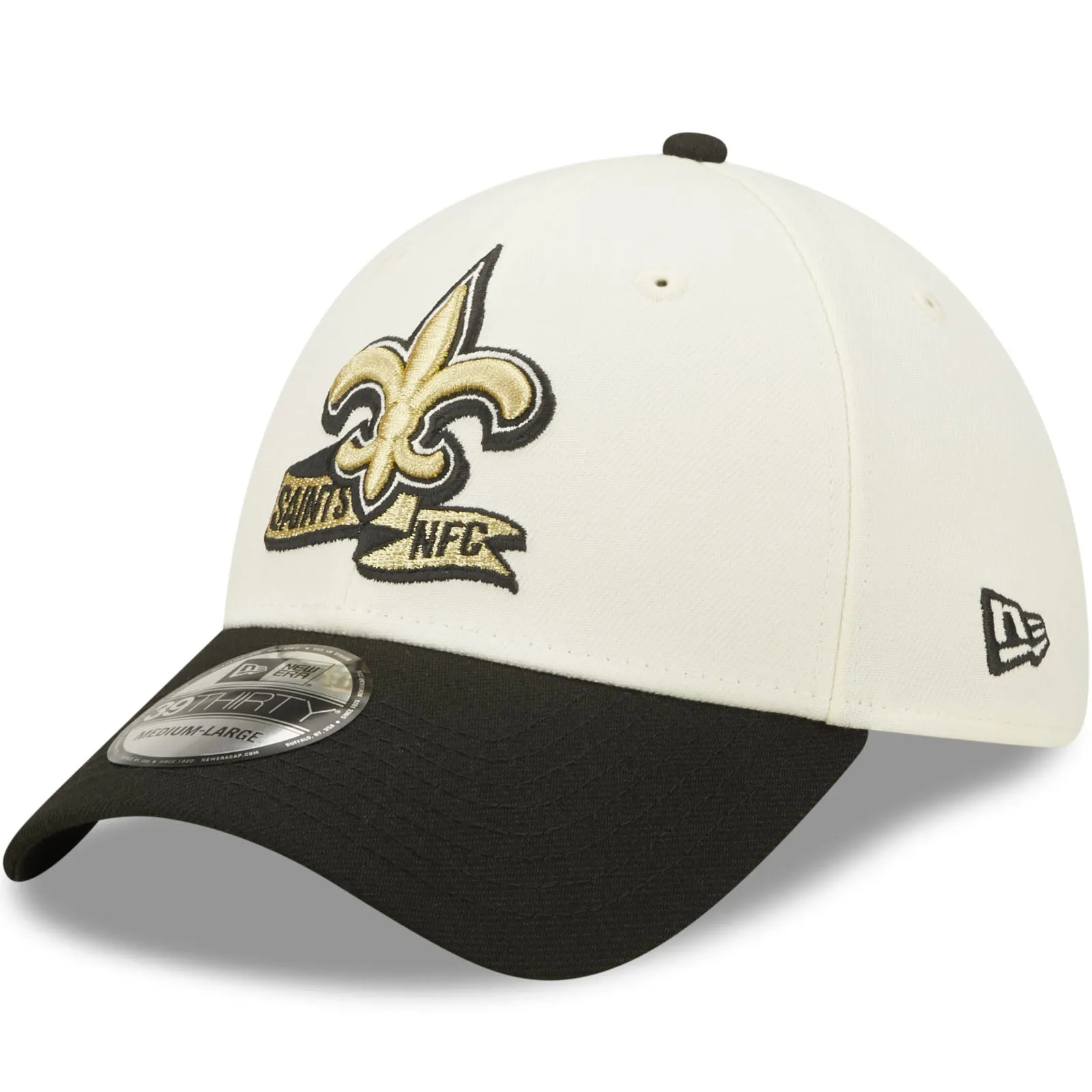 New Era New Orleans Saints NFL 39THIRTY Sideline 2022 Baseball Cap - White