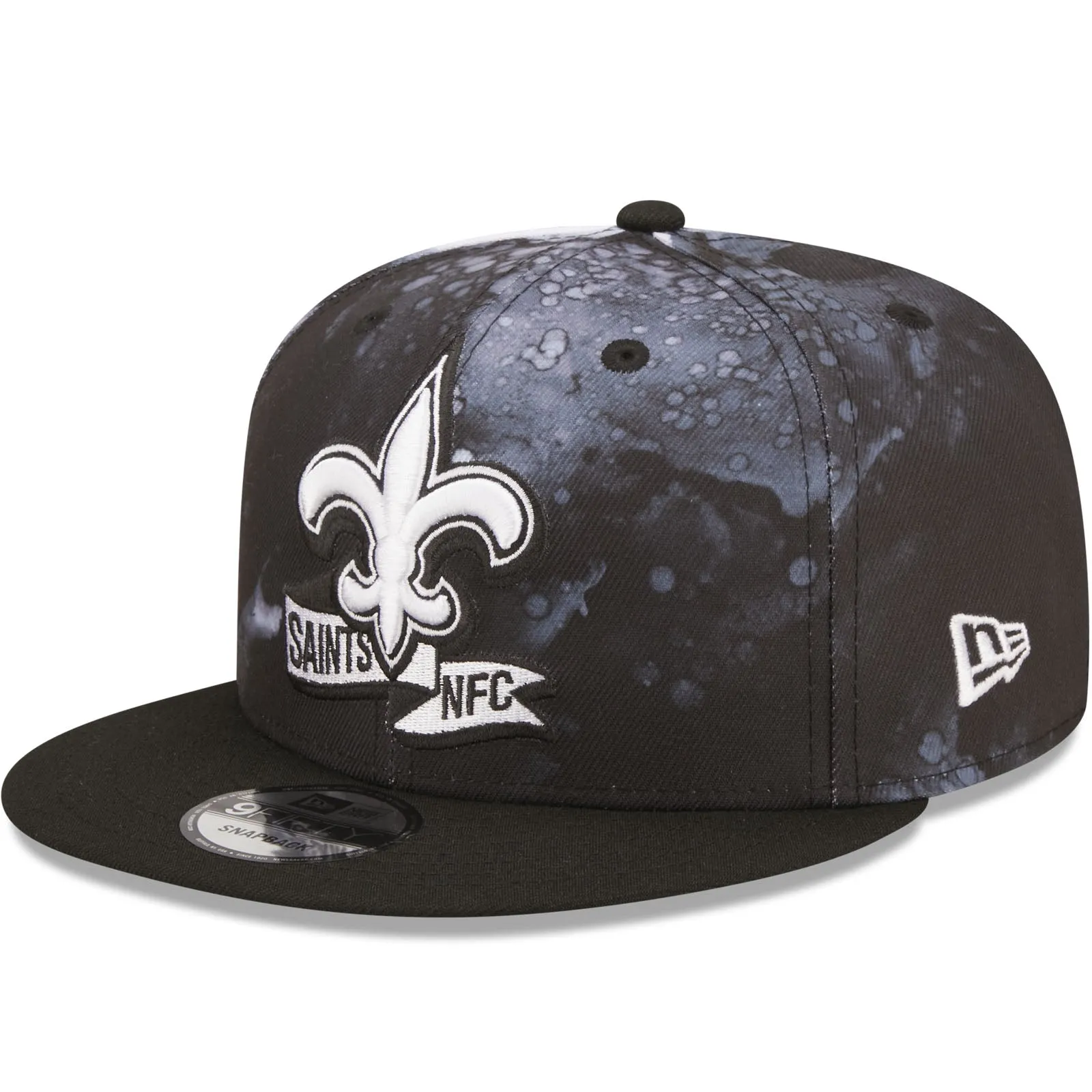 New Era New Orleans Saints NFL 9FIFTY 2022 Sideline Ink Baseball Cap - Black