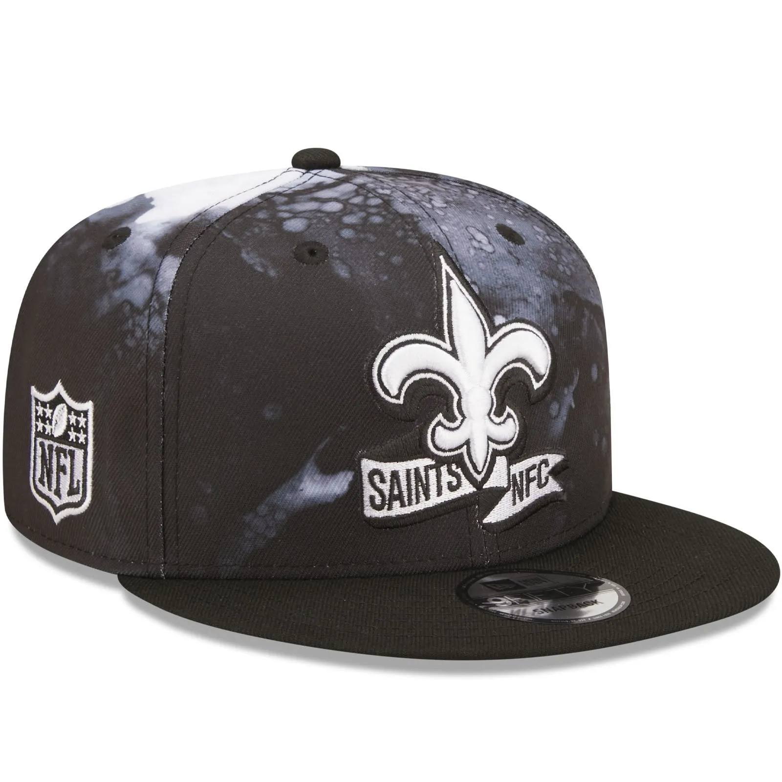 New Era New Orleans Saints NFL 9FIFTY 2022 Sideline Ink Baseball Cap - Black