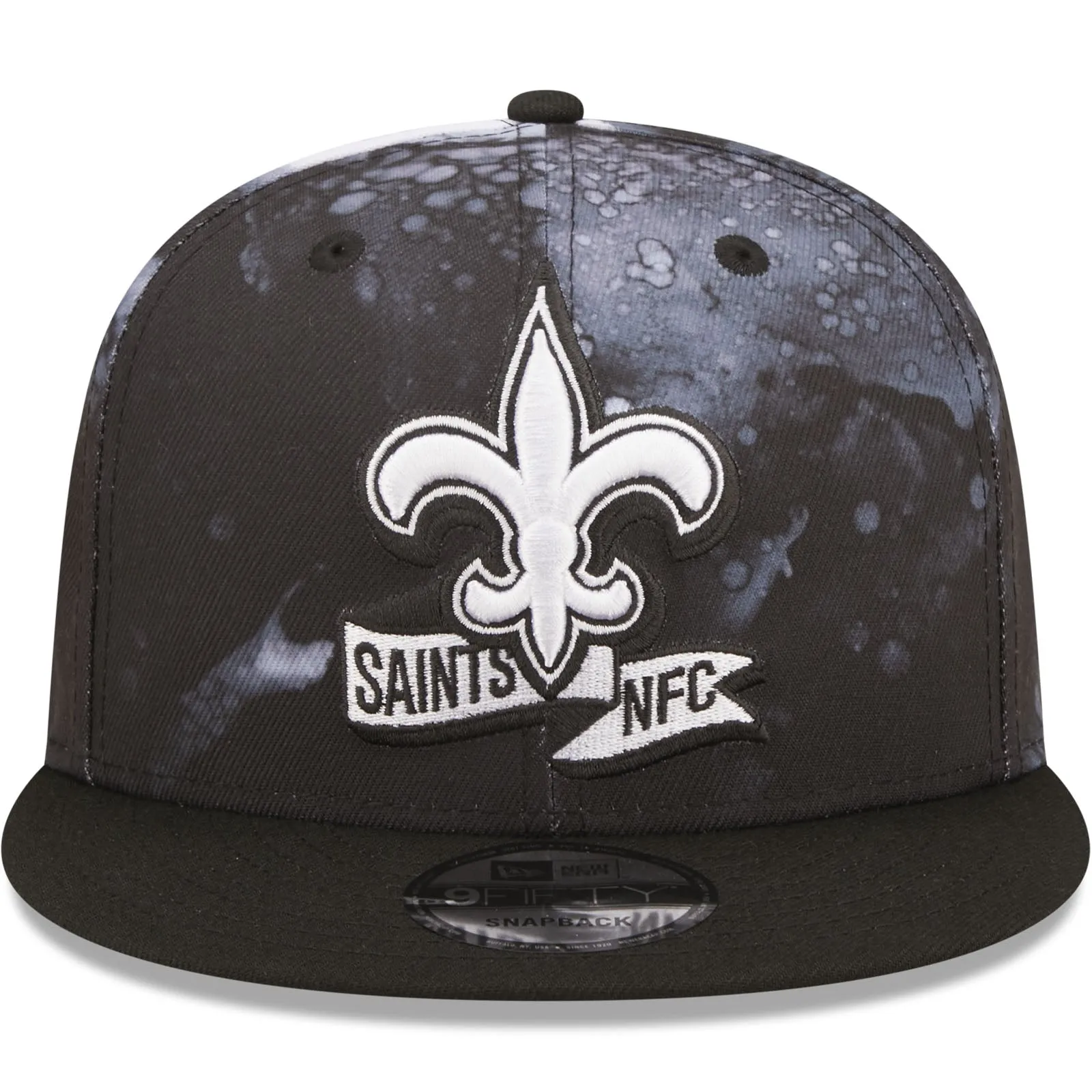 New Era New Orleans Saints NFL 9FIFTY 2022 Sideline Ink Baseball Cap - Black