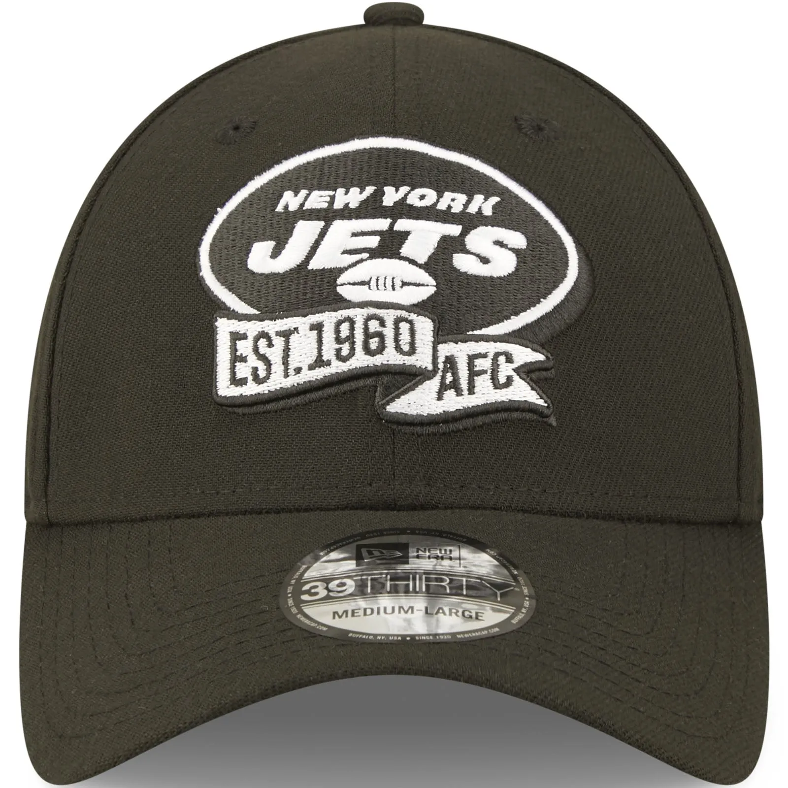 New Era New York Jets NFL 39THIRTY Sideline 2022 Baseball Cap - Black