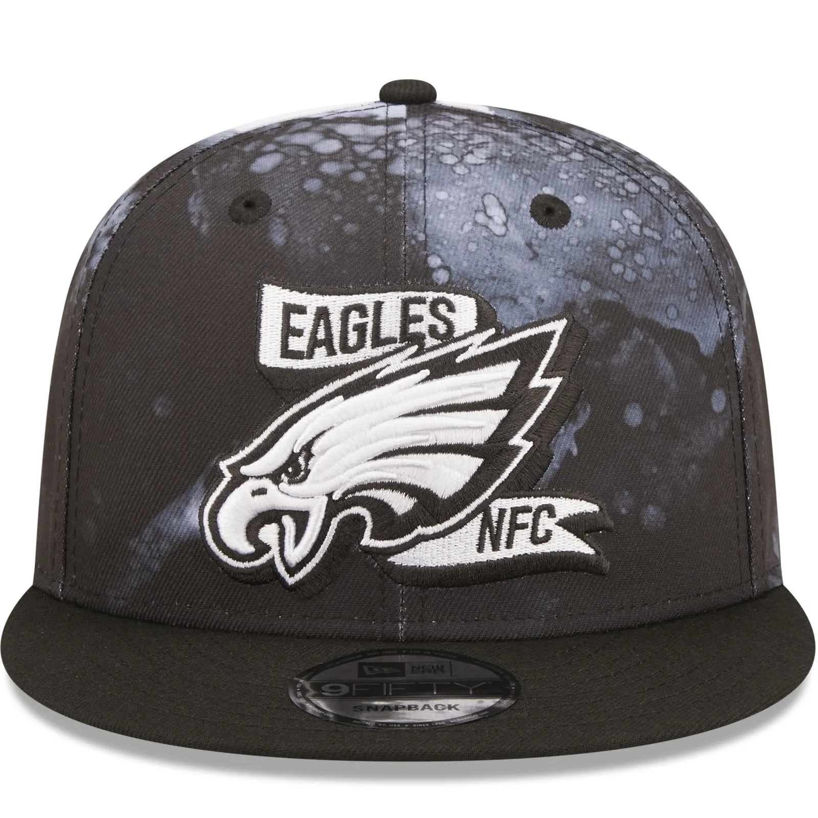 New Era Philadelphia Eagles NFL 9FIFTY 2022 Sideline Ink Baseball Cap Black