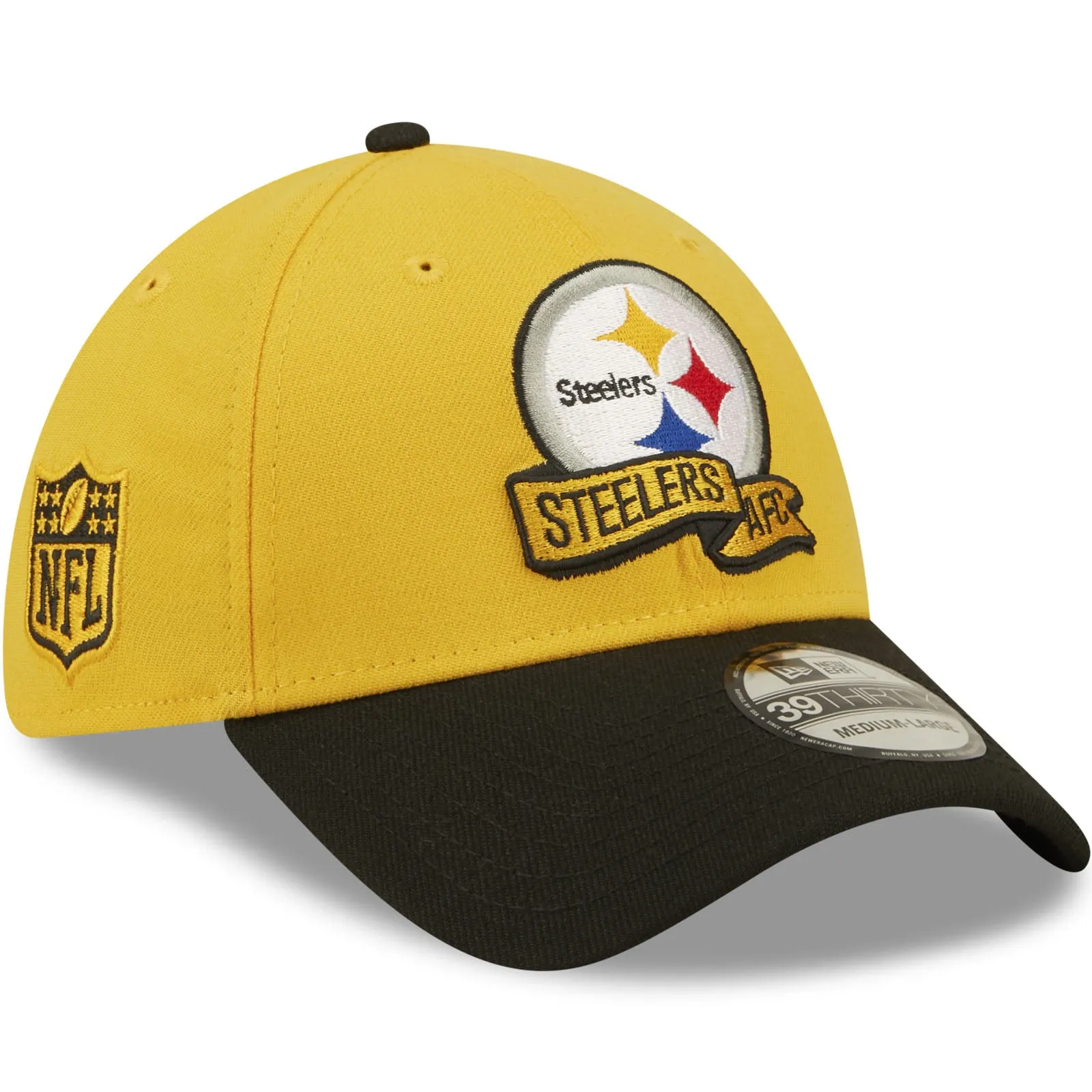 New Era Pittsburgh Steelers NFL 2022 Sideline 39THIRTY Baseball Cap - Yellow