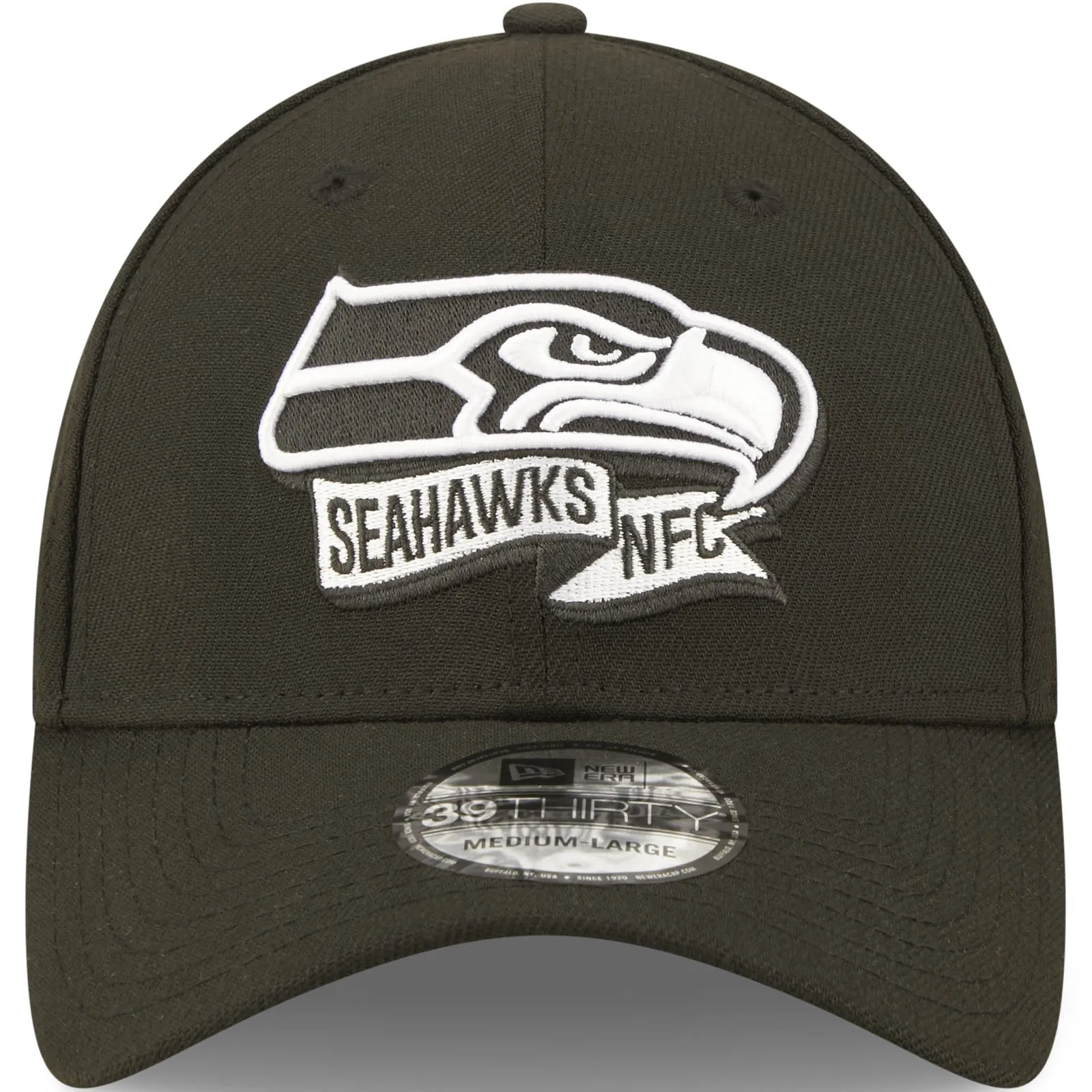 New Era Seattle Seahawks NFL 39THIRTY Sideline 2022 Baseball Cap - Black