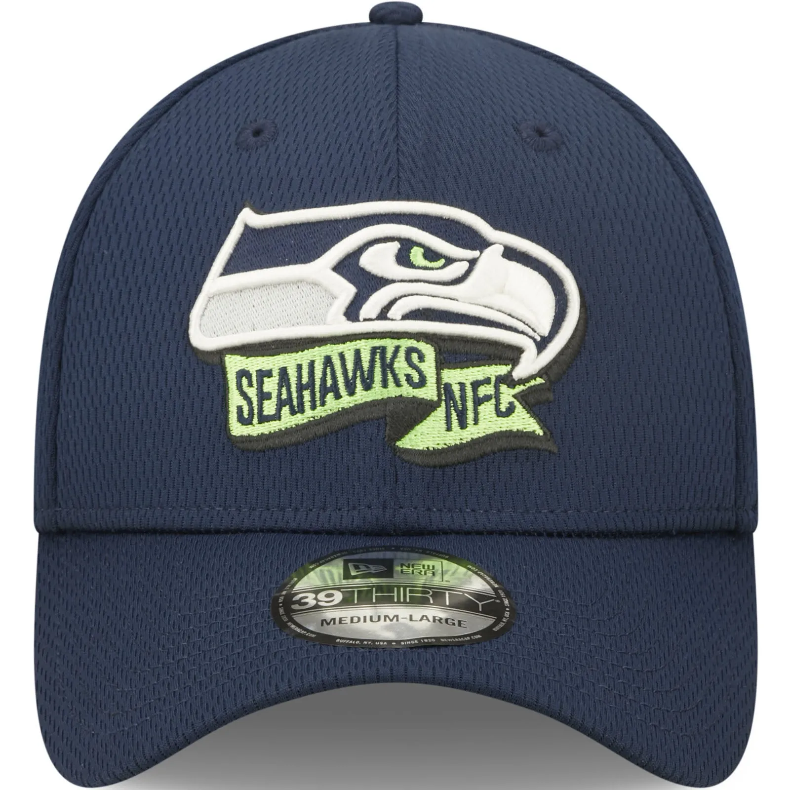 New Era Seattle Seahawks NFL 39THIRTY Sideline Coach 2022 Baseball Cap - Navy