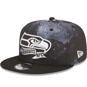 New Era Seattle Seahawks NFL 9FIFTY 2022 Sideline Ink Baseball Cap - Black