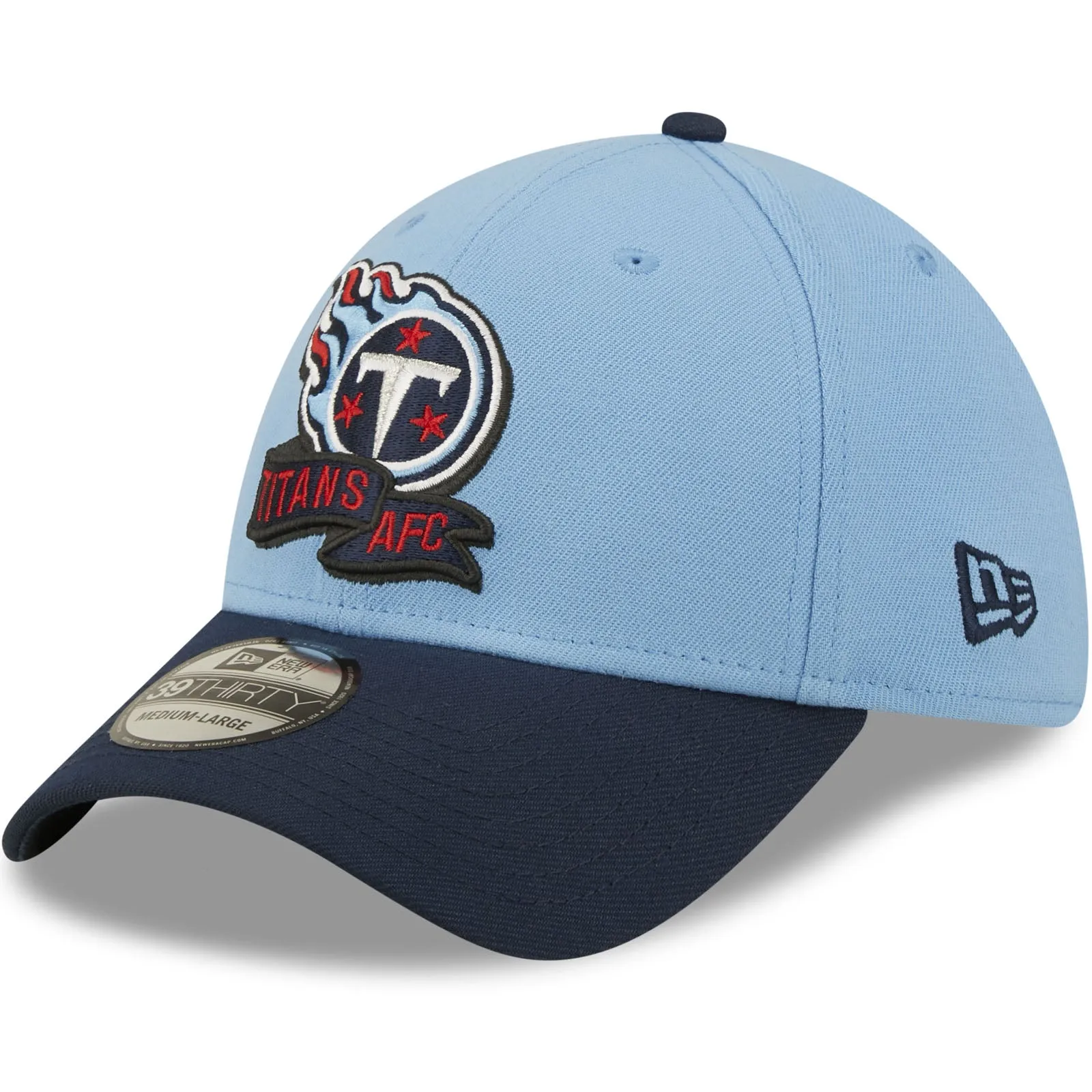 New Era Tennessee Titans NFL 2022 Sideline 39THIRTY Baseball Cap - Blue