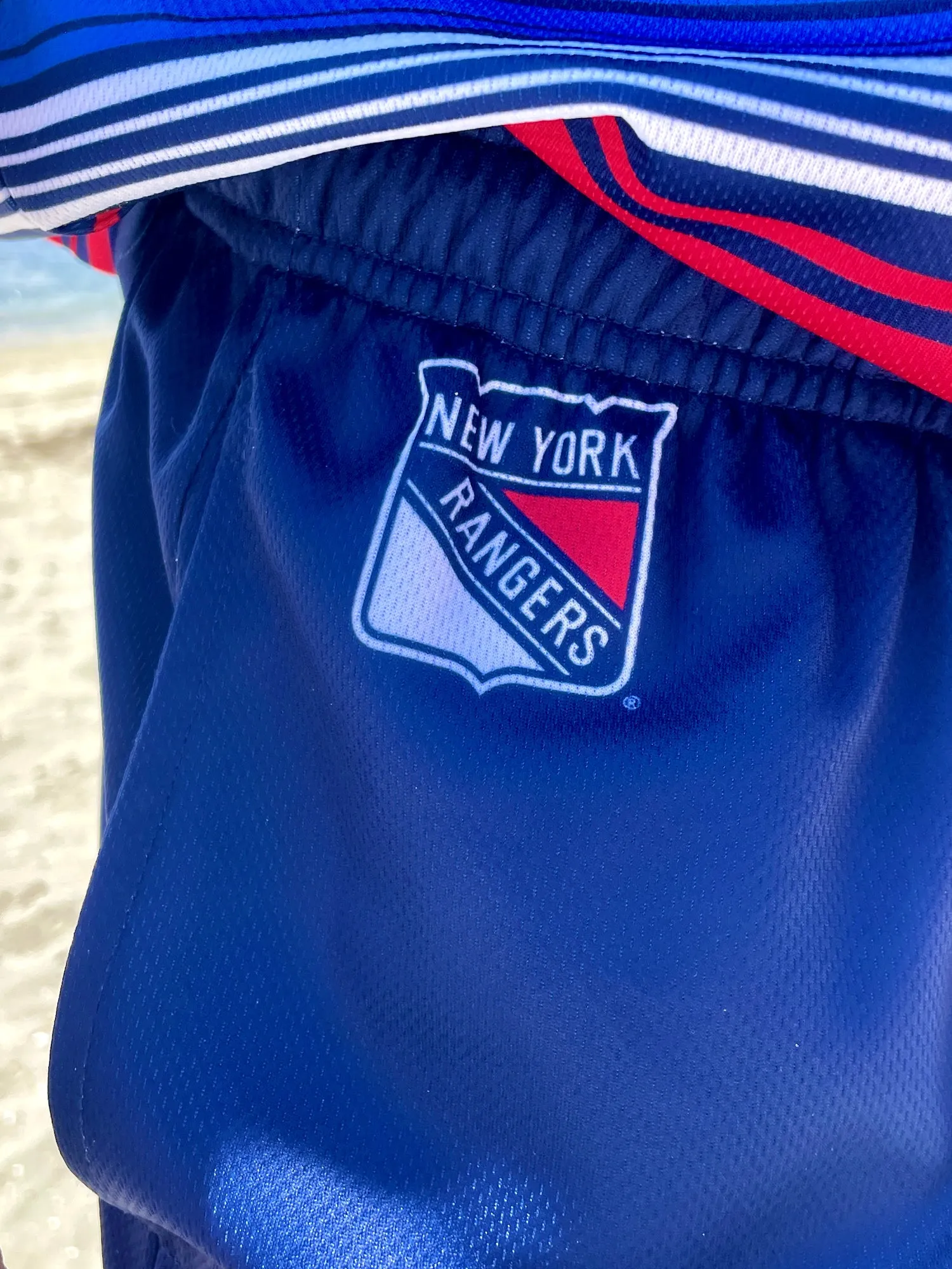 New York Rangers 2024 Alternate Mesh Hockey Shorts